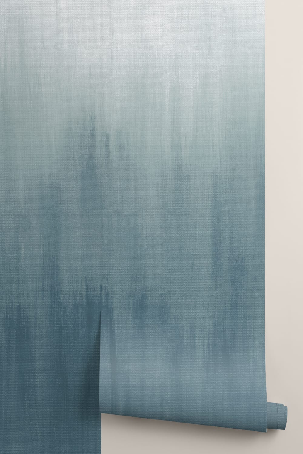 Serene Blue Gradient Abstract Art Wall Mural