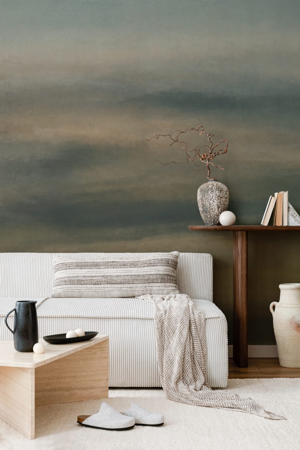 Dark Abstract Landscape Atmosphere Wallpaper Mural