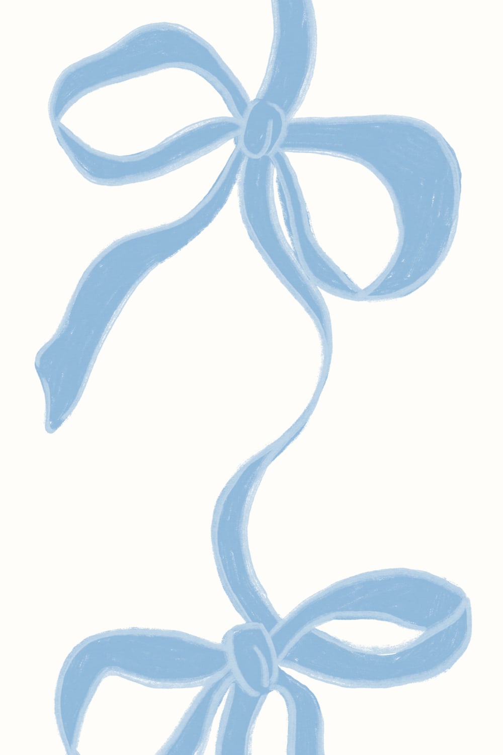 Blauw lint Strepen muurschildering