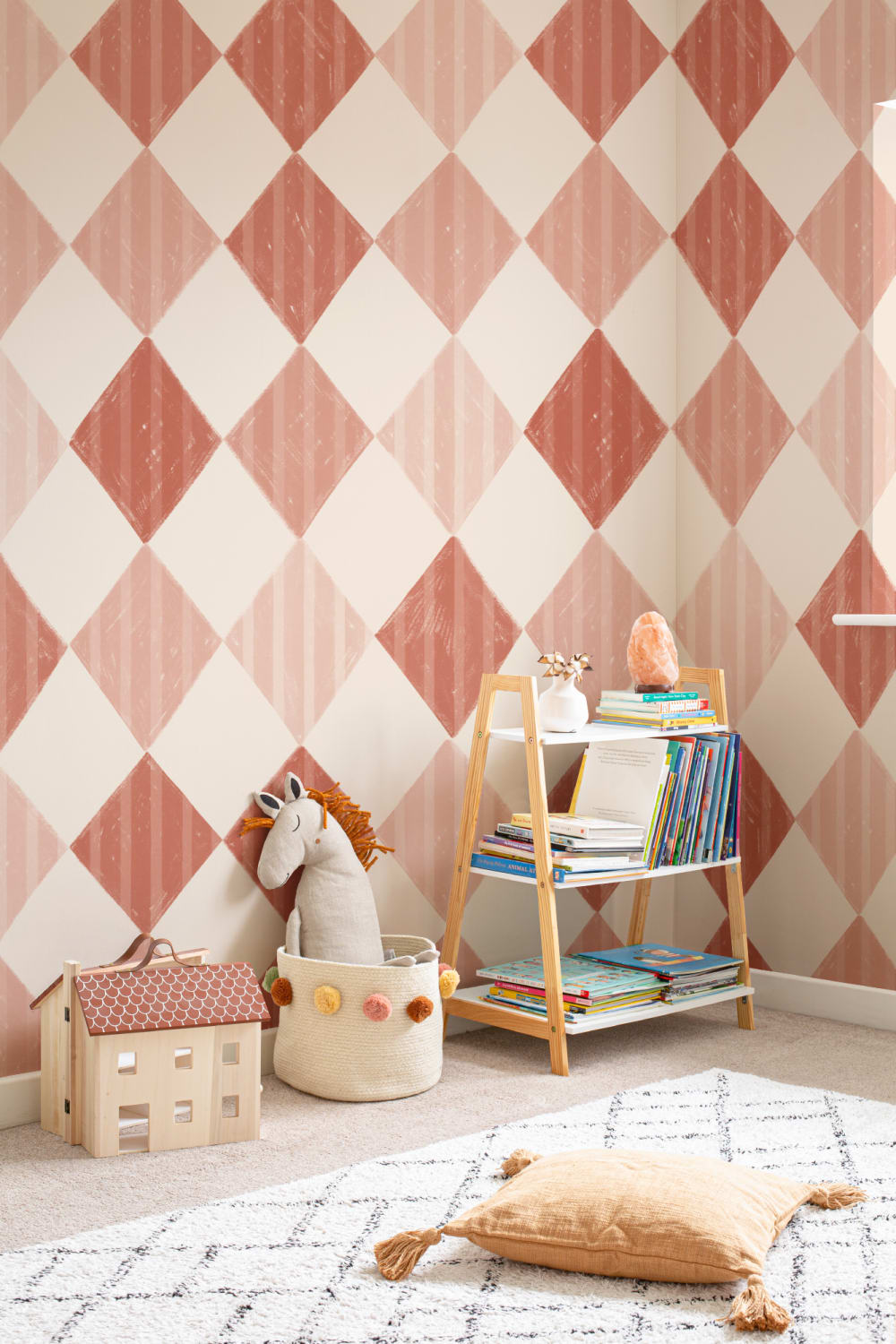 Mural de papel pintado Red Stripe Harlequin