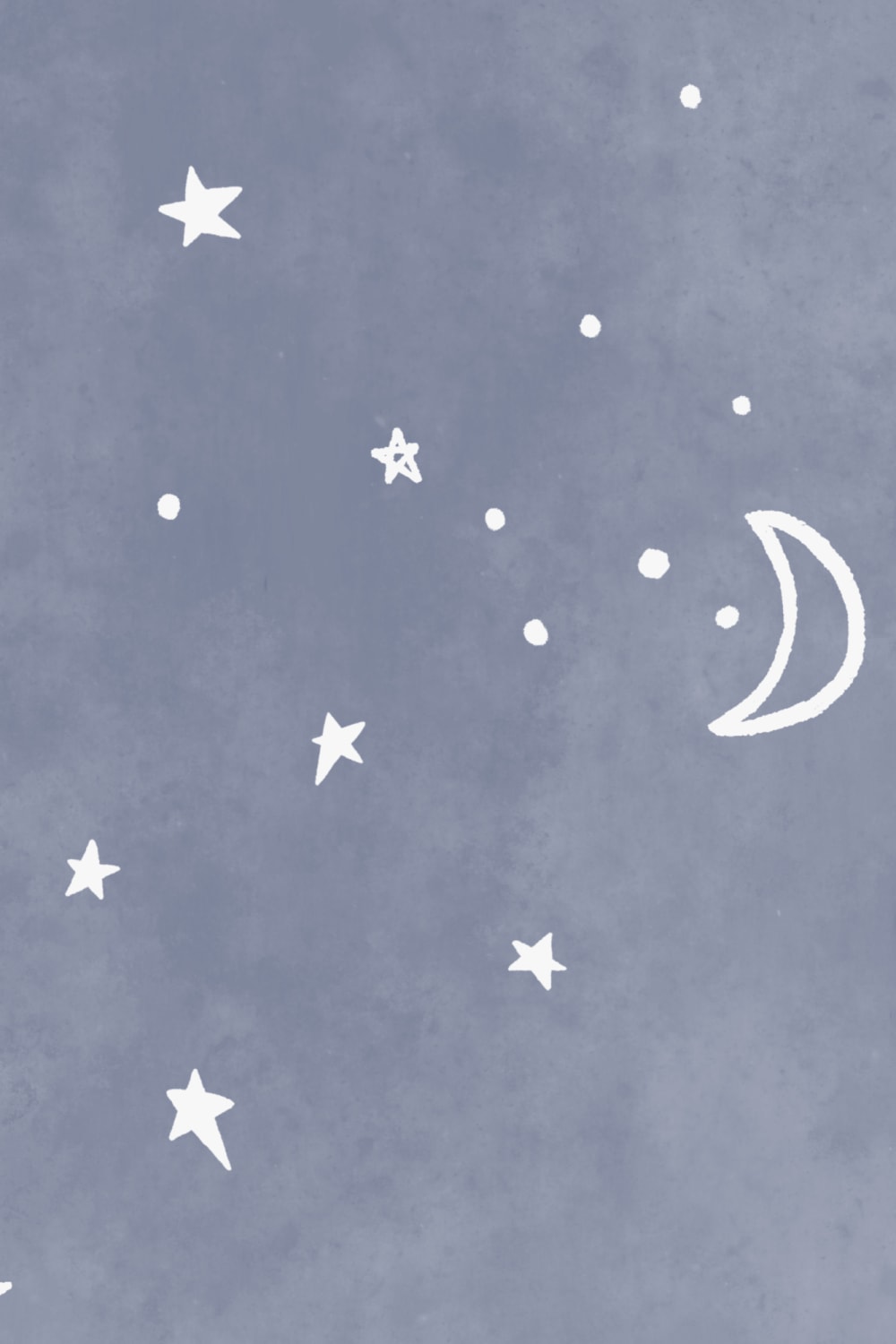 Navy & White Zodiac Constellation Mural