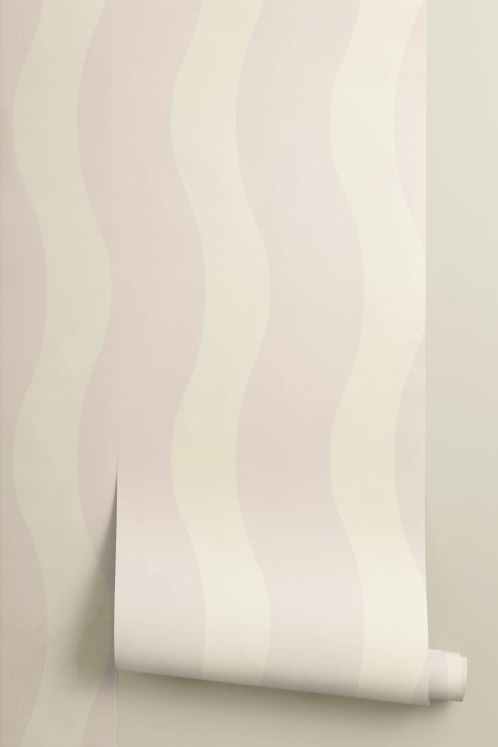 Wavy Neutral Stripes Wallpaper
