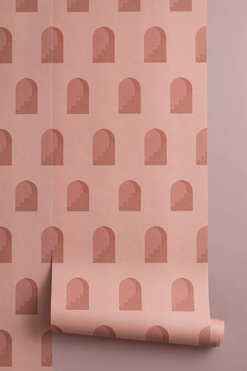 Wzór łuku terakotowego Wzór architektoniczny Powtarzający się wzór tapety