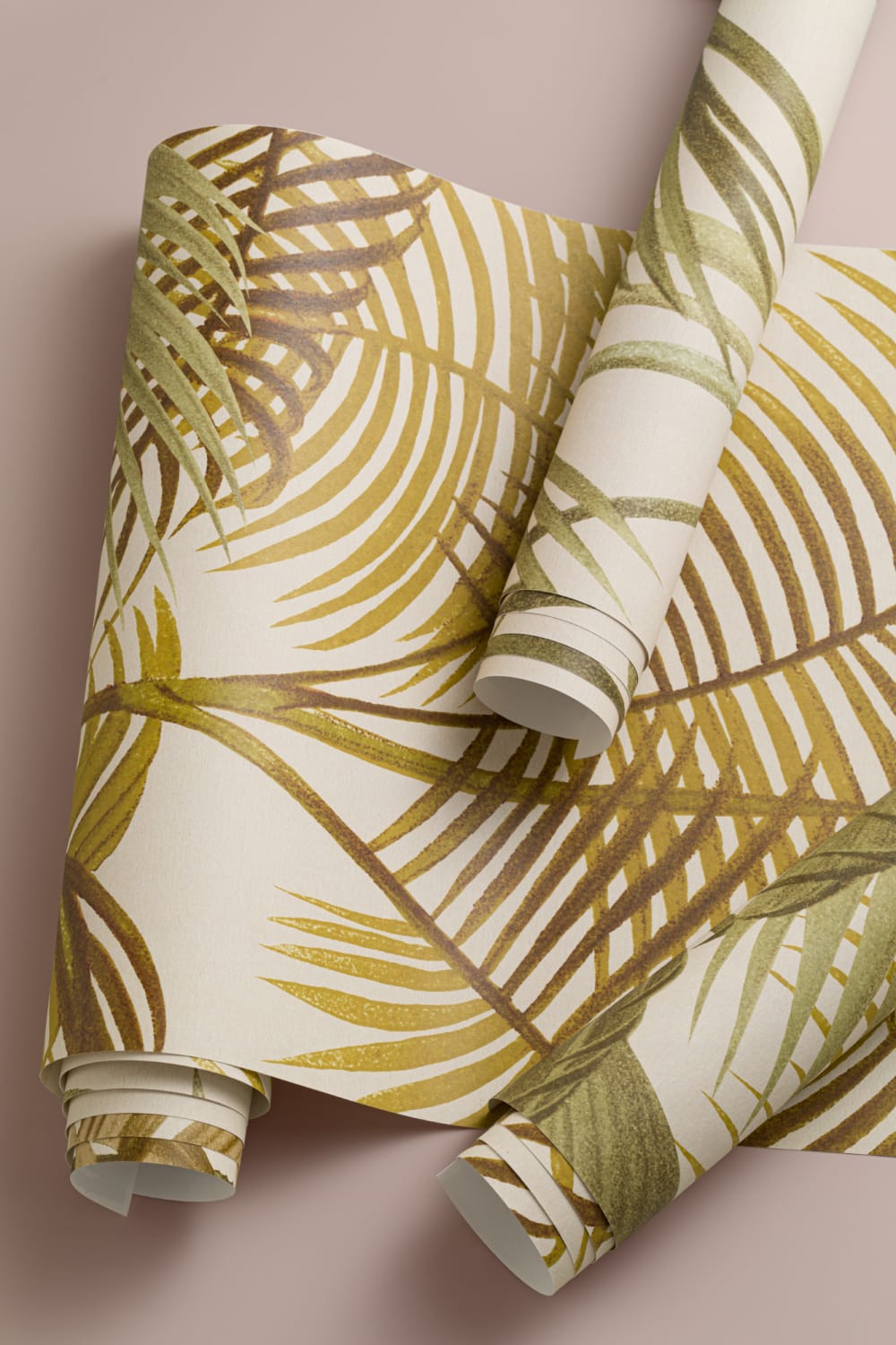 Warm Neutrals Tropical Palm Tree Wallpaper Mural