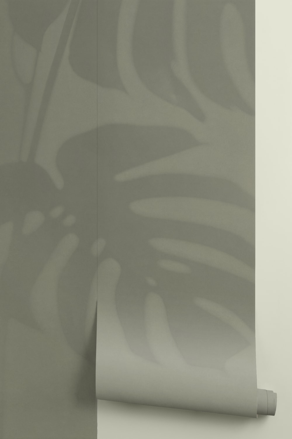 Vihreä Monstera Leaf Shadow kuvatapetti