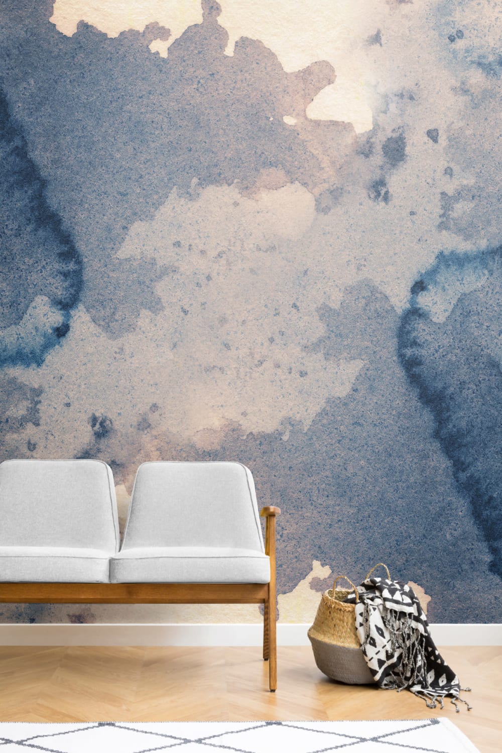 Ink Blot Akvarell Paint Fototapet