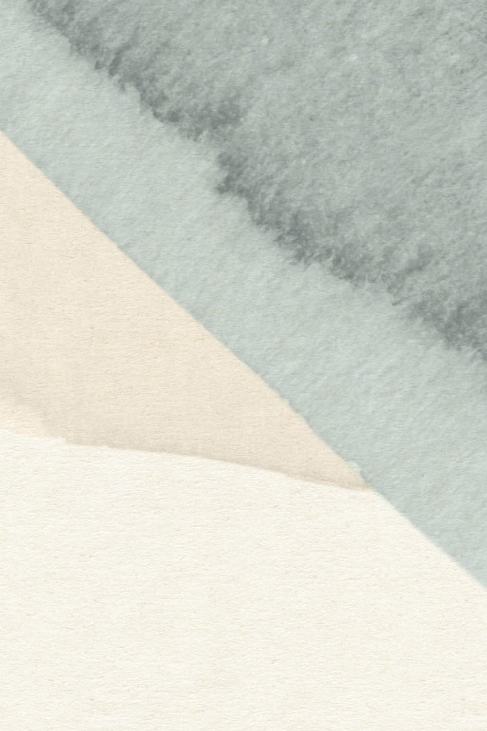 Abstracte Blauwe Vormen Aquarel Muurschildering