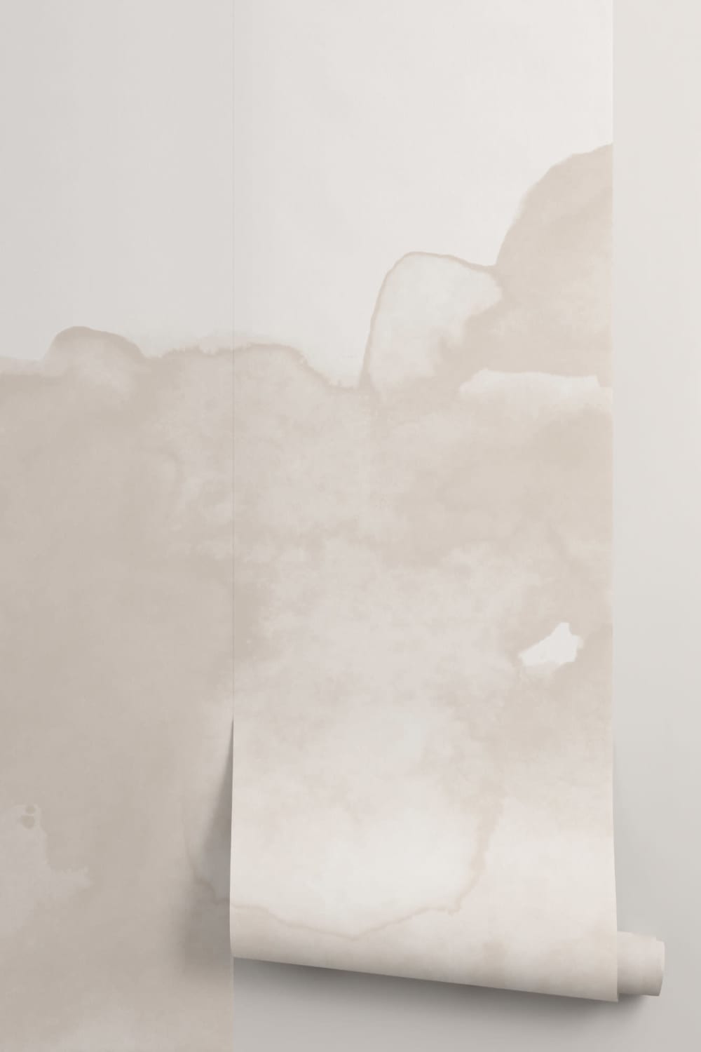 Neutral Abstract Watercolor Wallpaper Mural