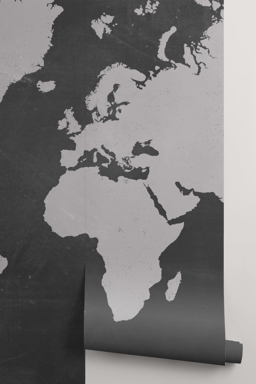 Chalkboard World Map Wallpaper Mural