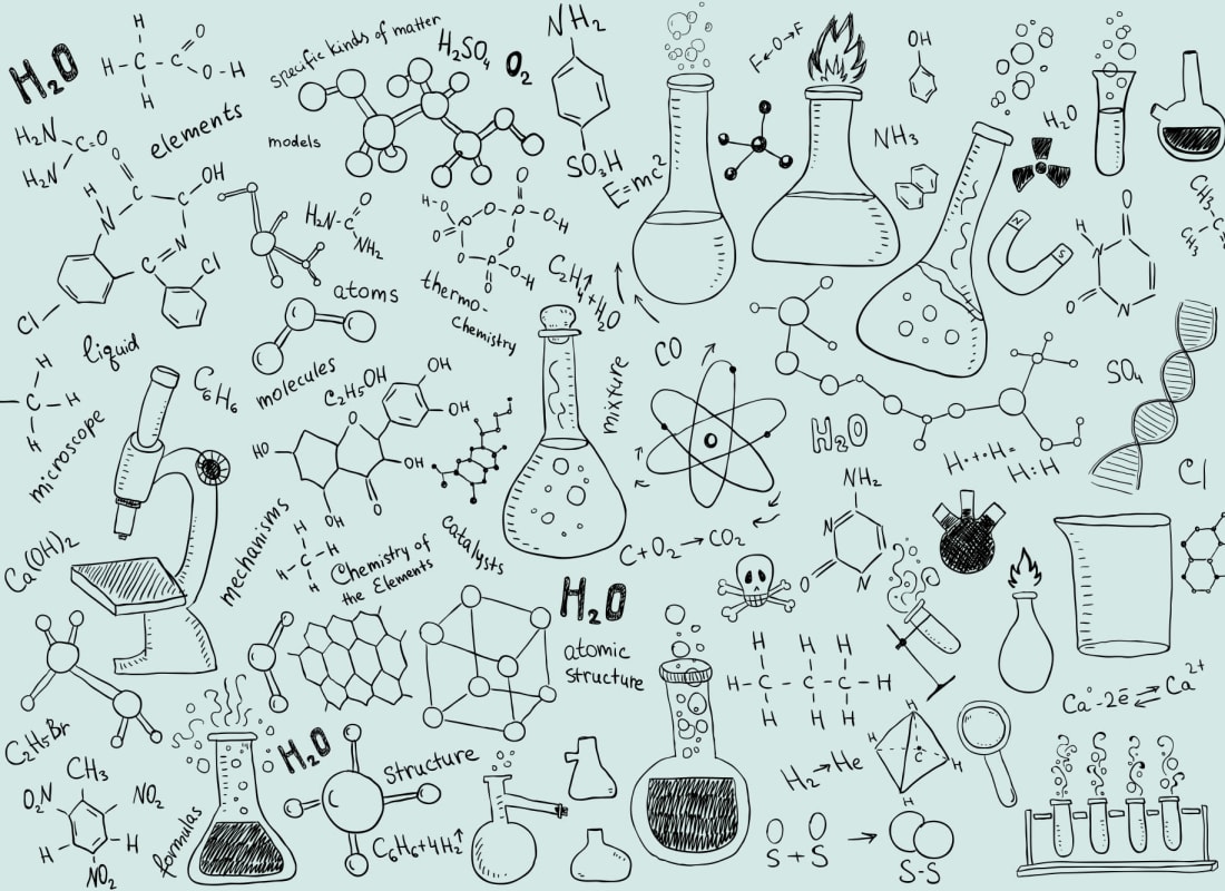 papel pintado de la química de la solución