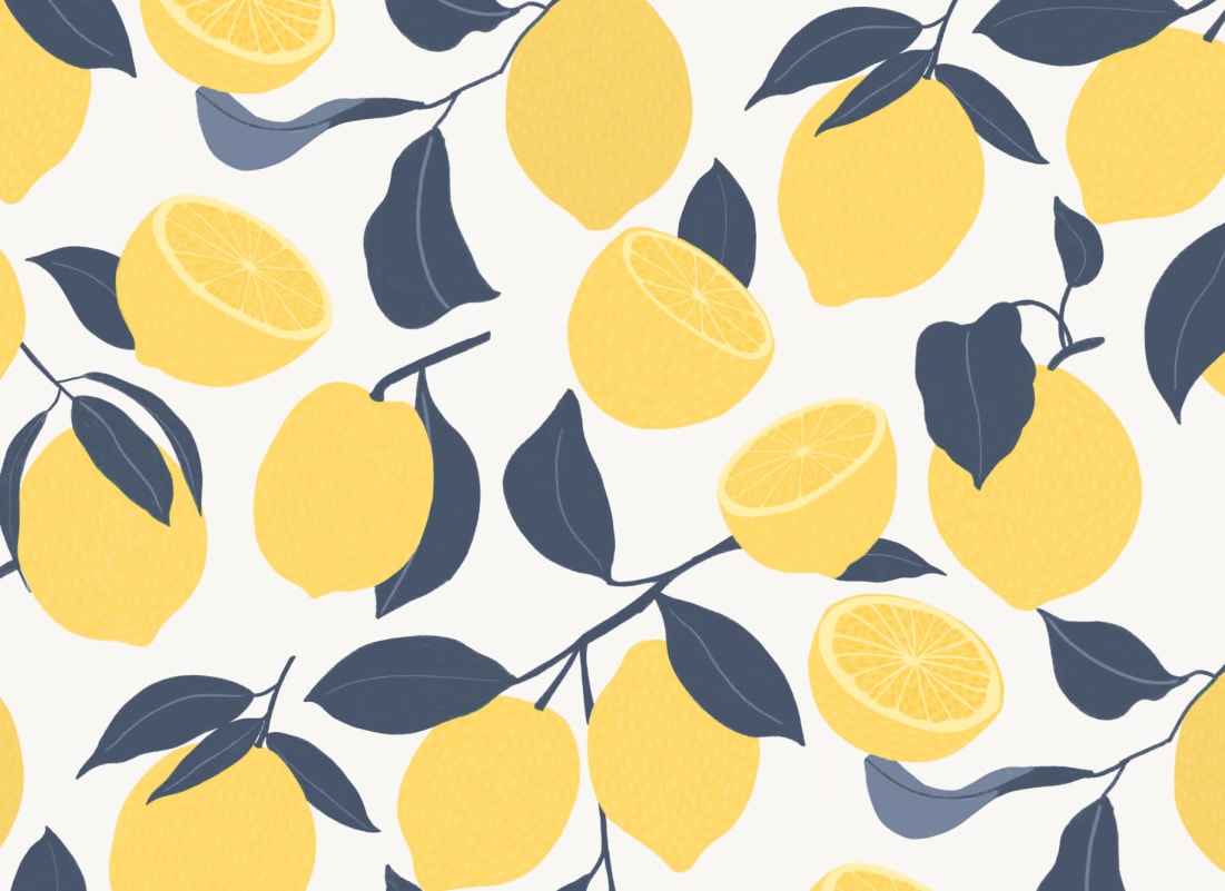 wallpaper with lemons uk