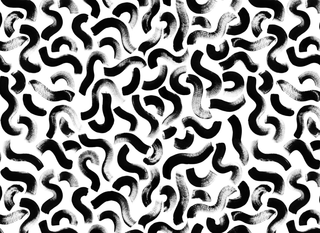 Abstract Zwart Geverfd Kralenpatroon Behang - Hovia, image size:1101x801