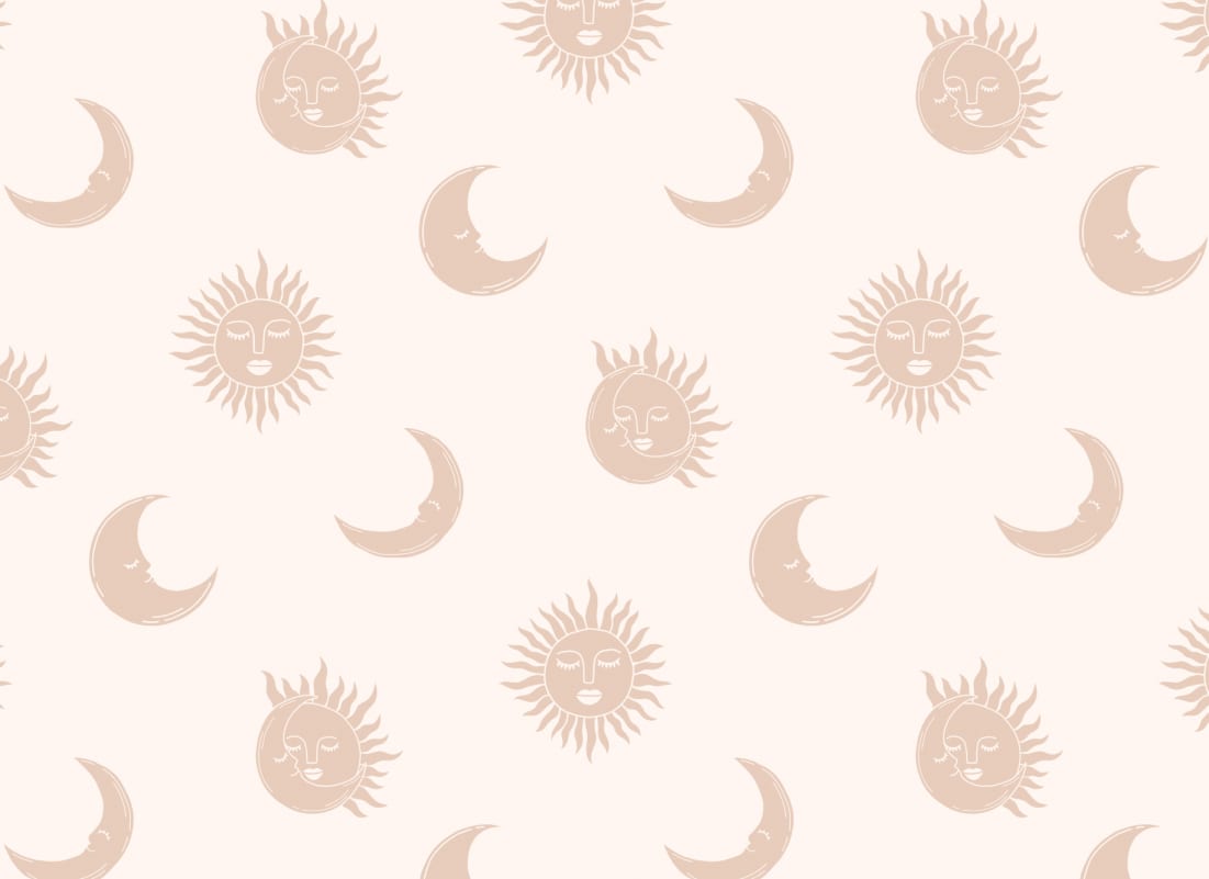 Roze Zon \u0026 Maan Boho Behang - Hovia, image size:1101x801