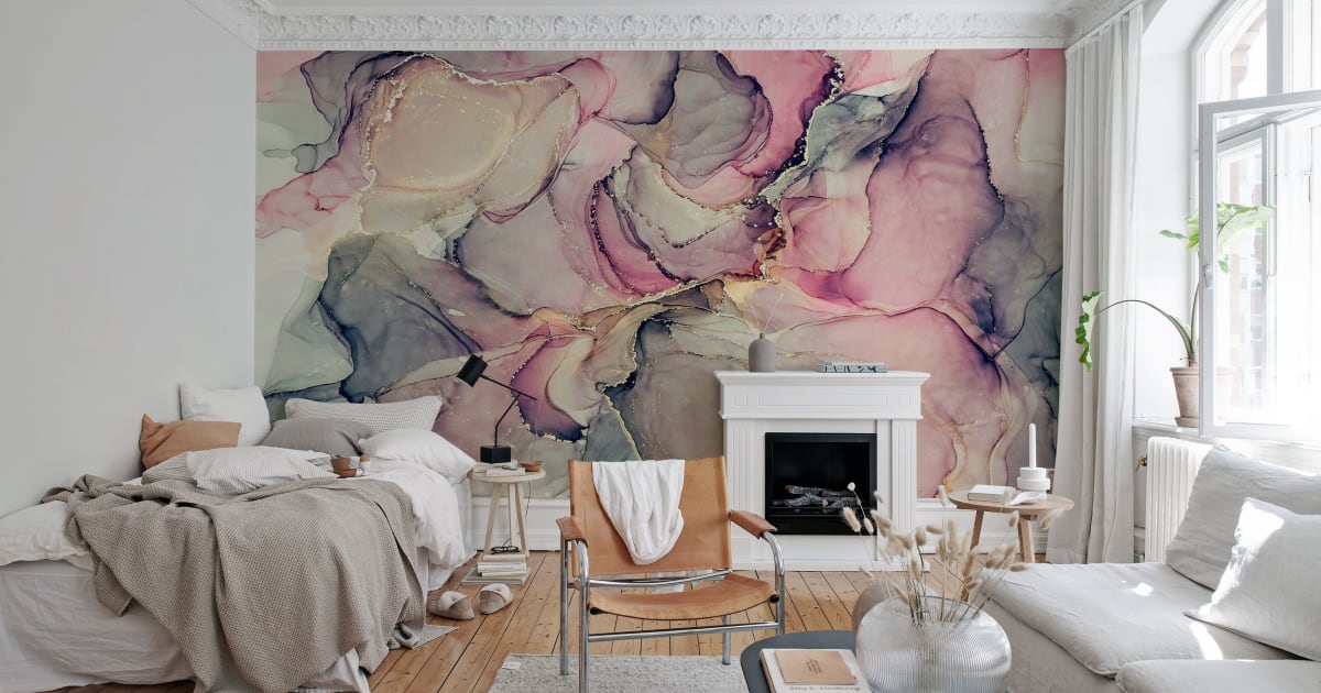 Pink Watercolors - Rebel Walls