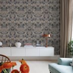 The Swedish Forest Mini Blue - Wallpaper | Rebel Walls