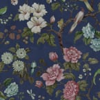 Petit Flora Blue - Wallpaper | Rebel Walls