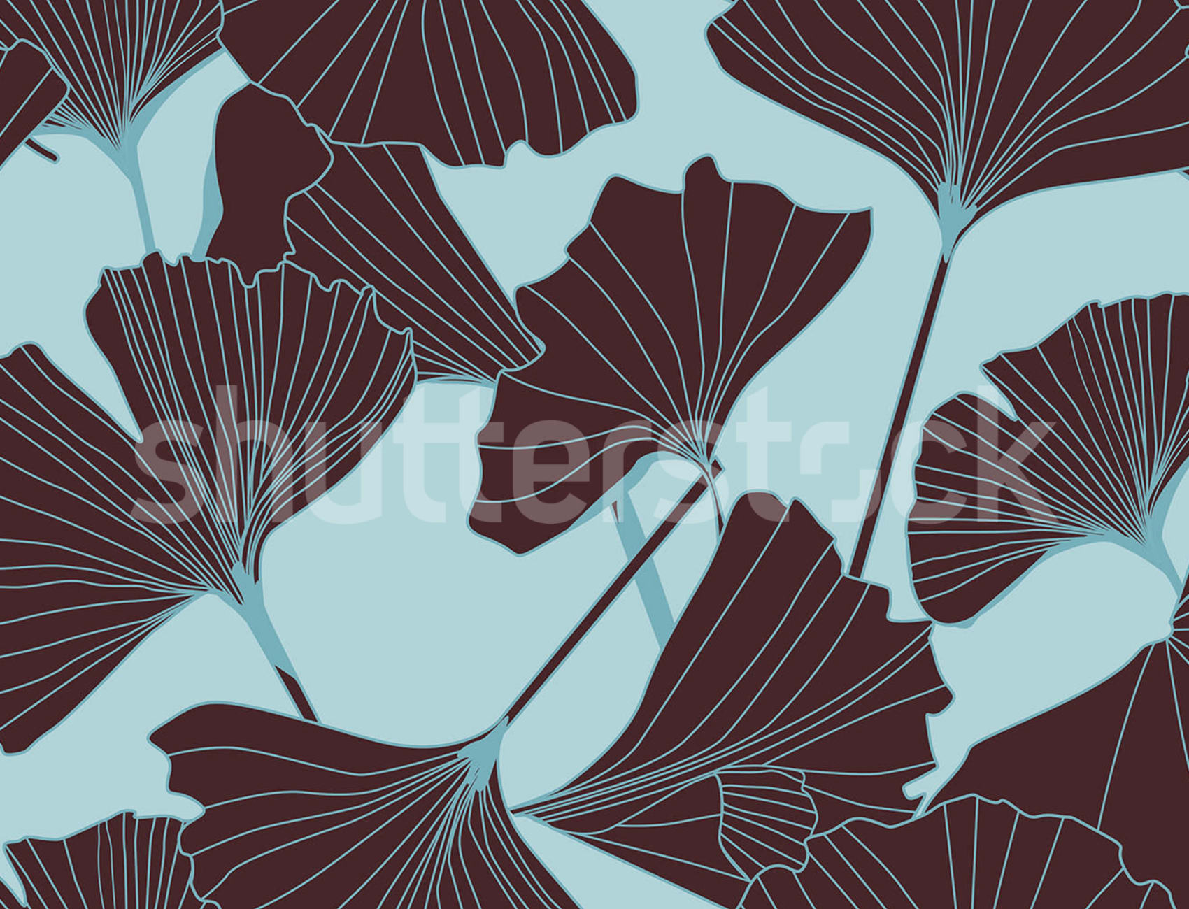 Turquoise Ginko Elegance