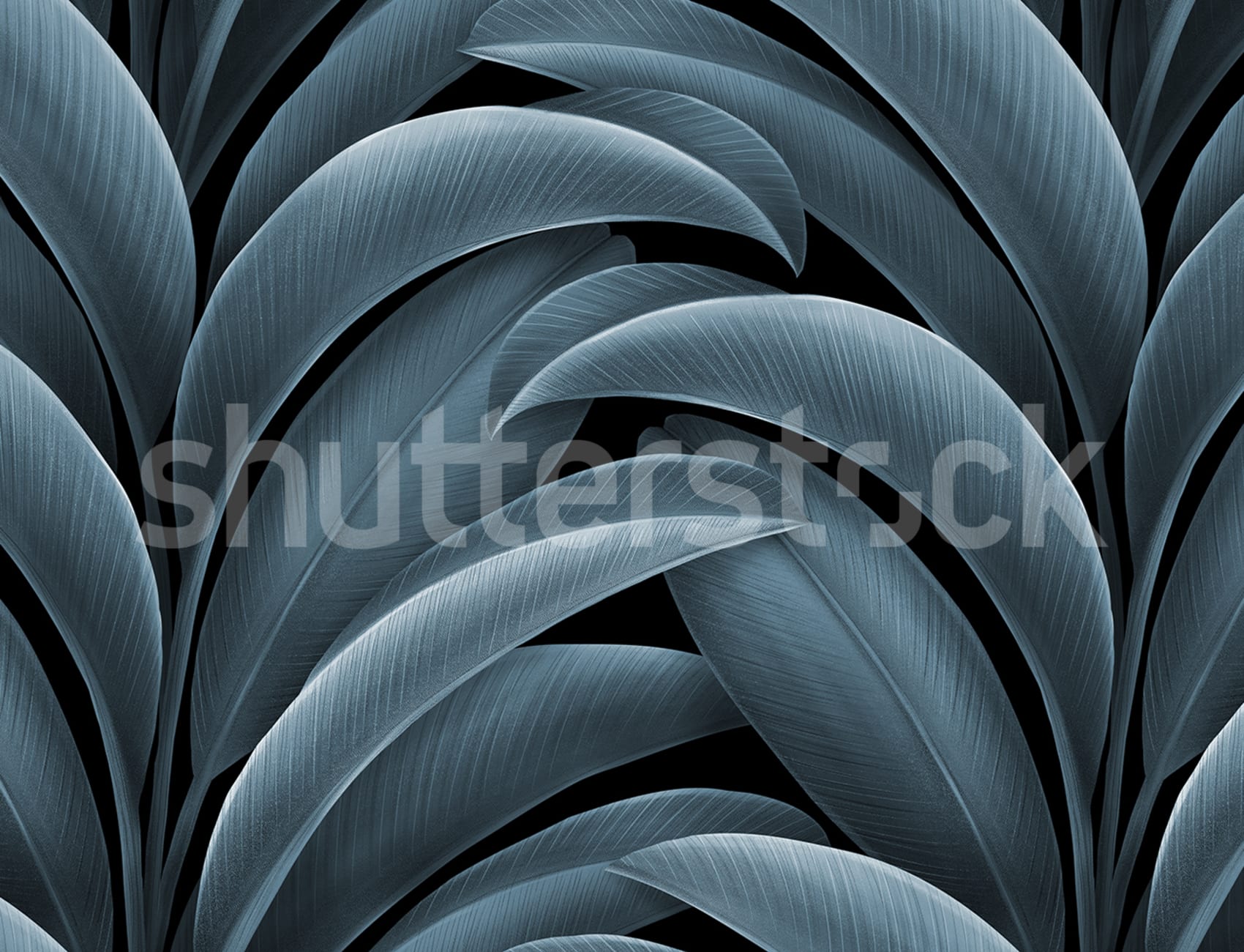Bold Blue Leaves