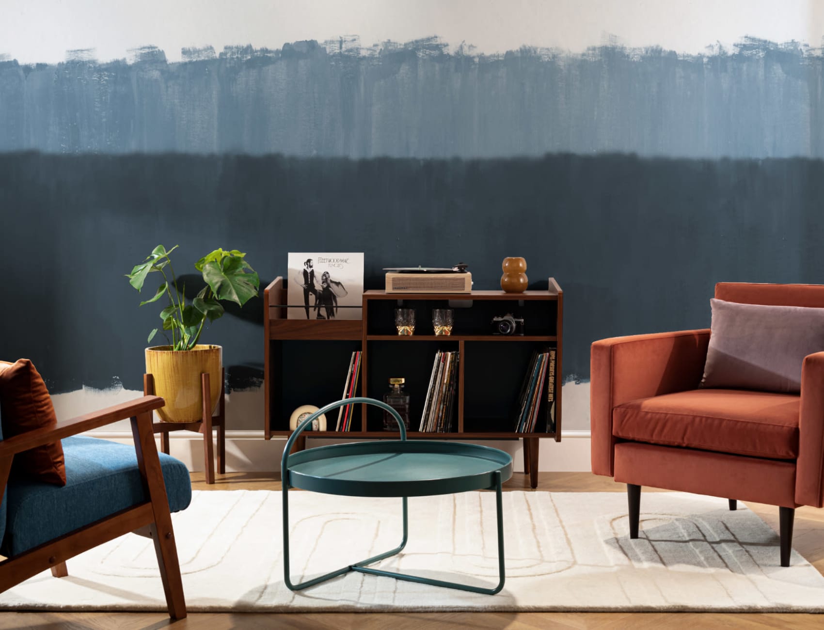 Altitude Blue Wallpaper Mural
