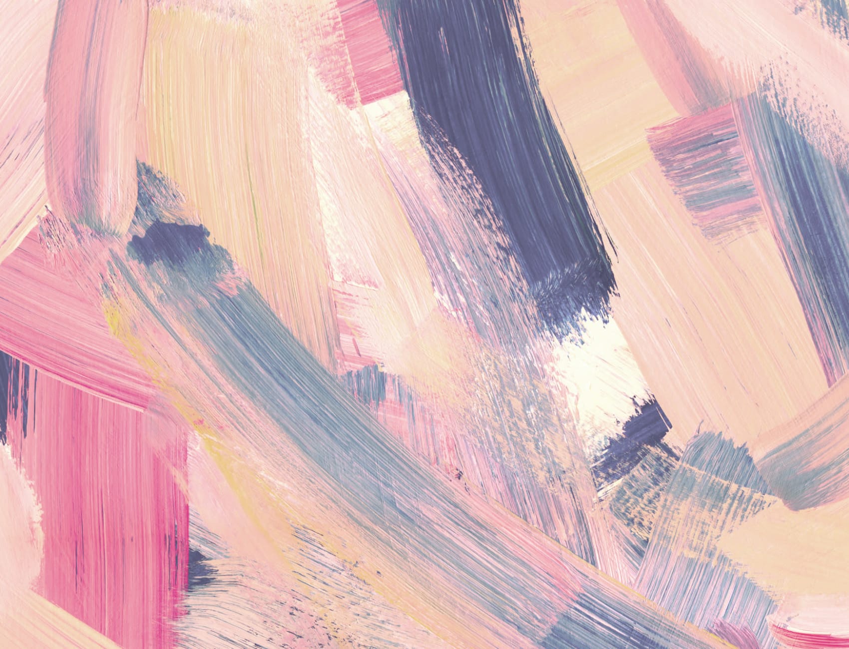 Rosa & Pêssego Pinceladas Abstratas Papel de Parede Mural