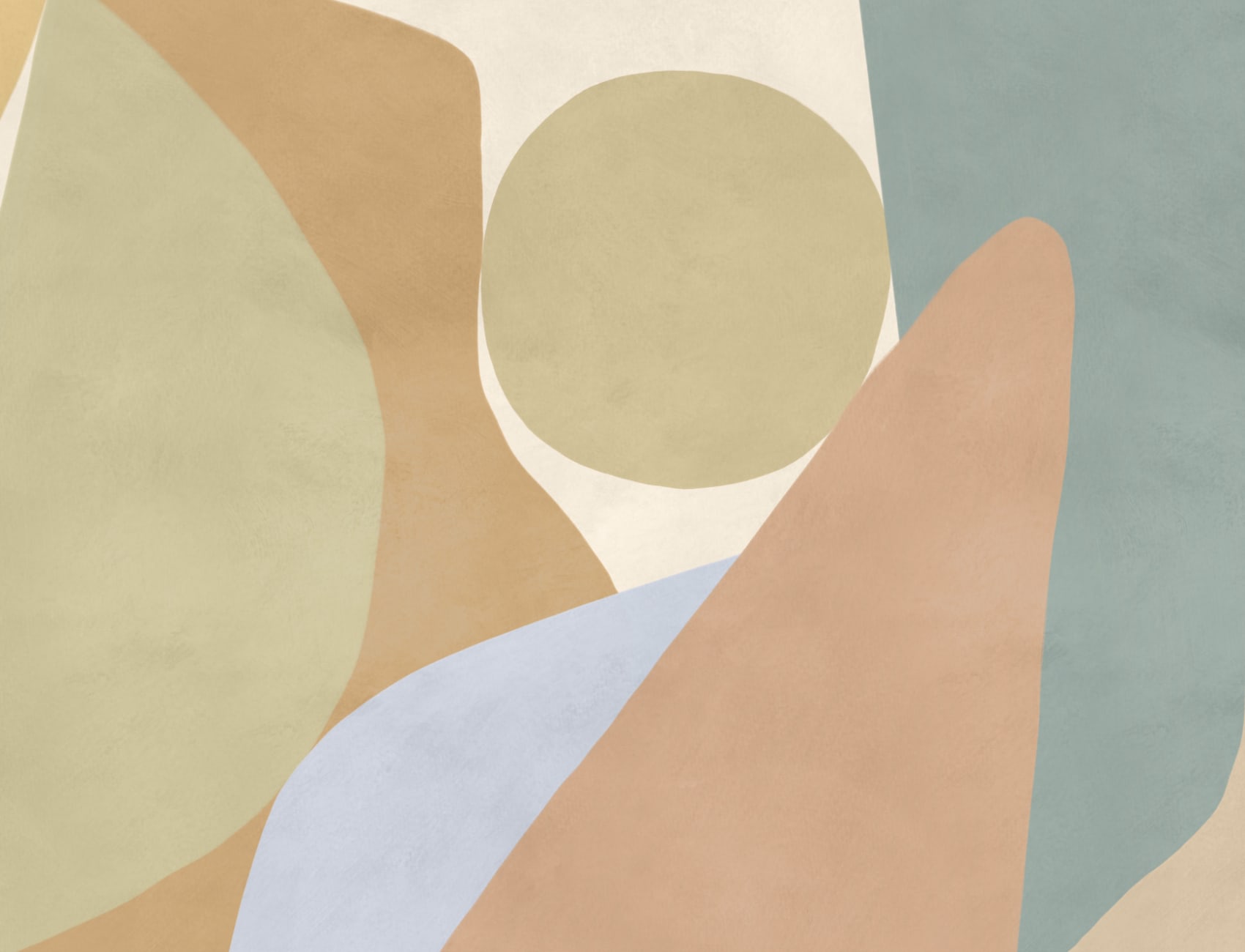 Multicolor Abstract Shapes Contemporary Wall Mural Design Mural