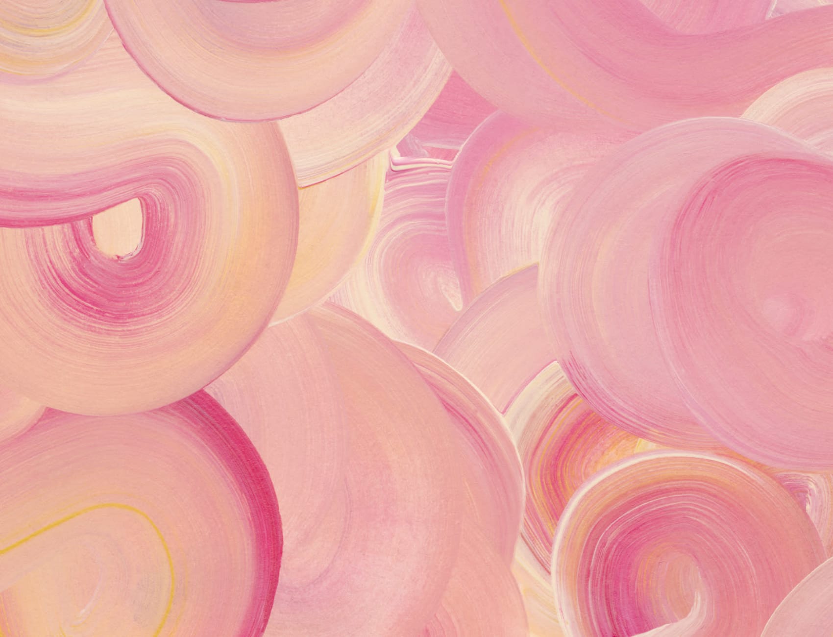 Rosa malt Swirl Brush Strokes Fototapet