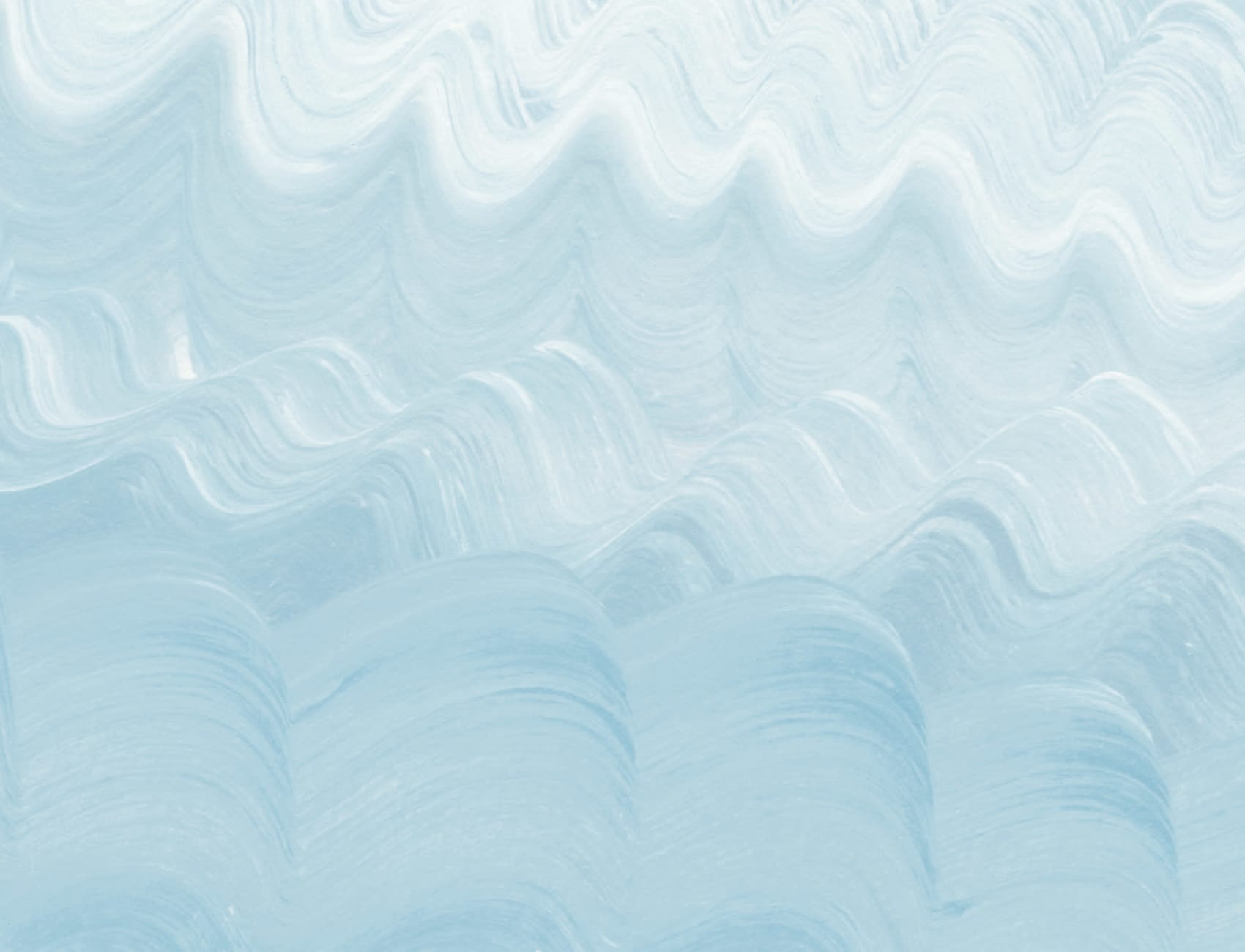 Blue Painted Wavy Brush Strokes Wall Mural
