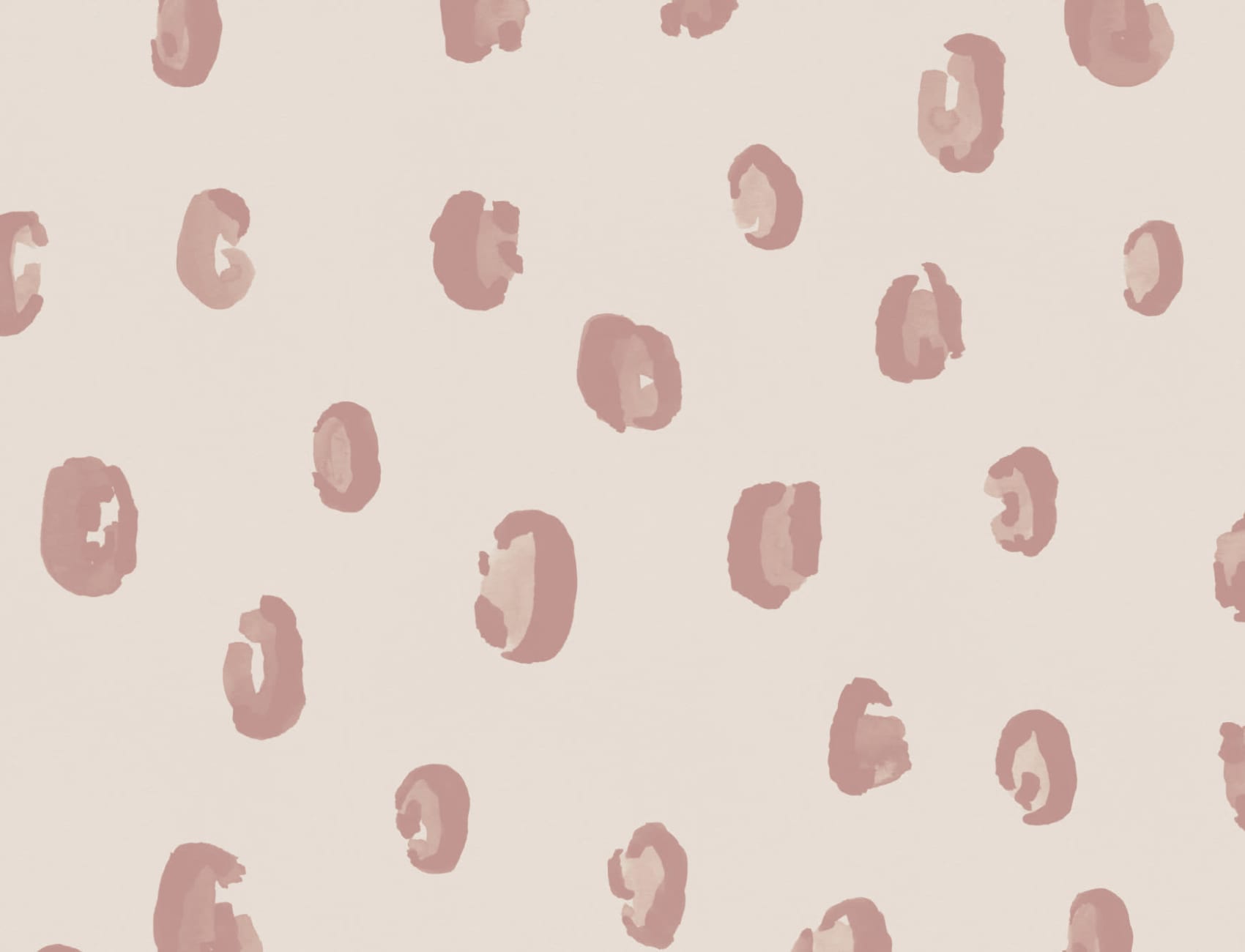 Rosa och neutral akvarell Leopard Print Repeat Pattern Wallpaper