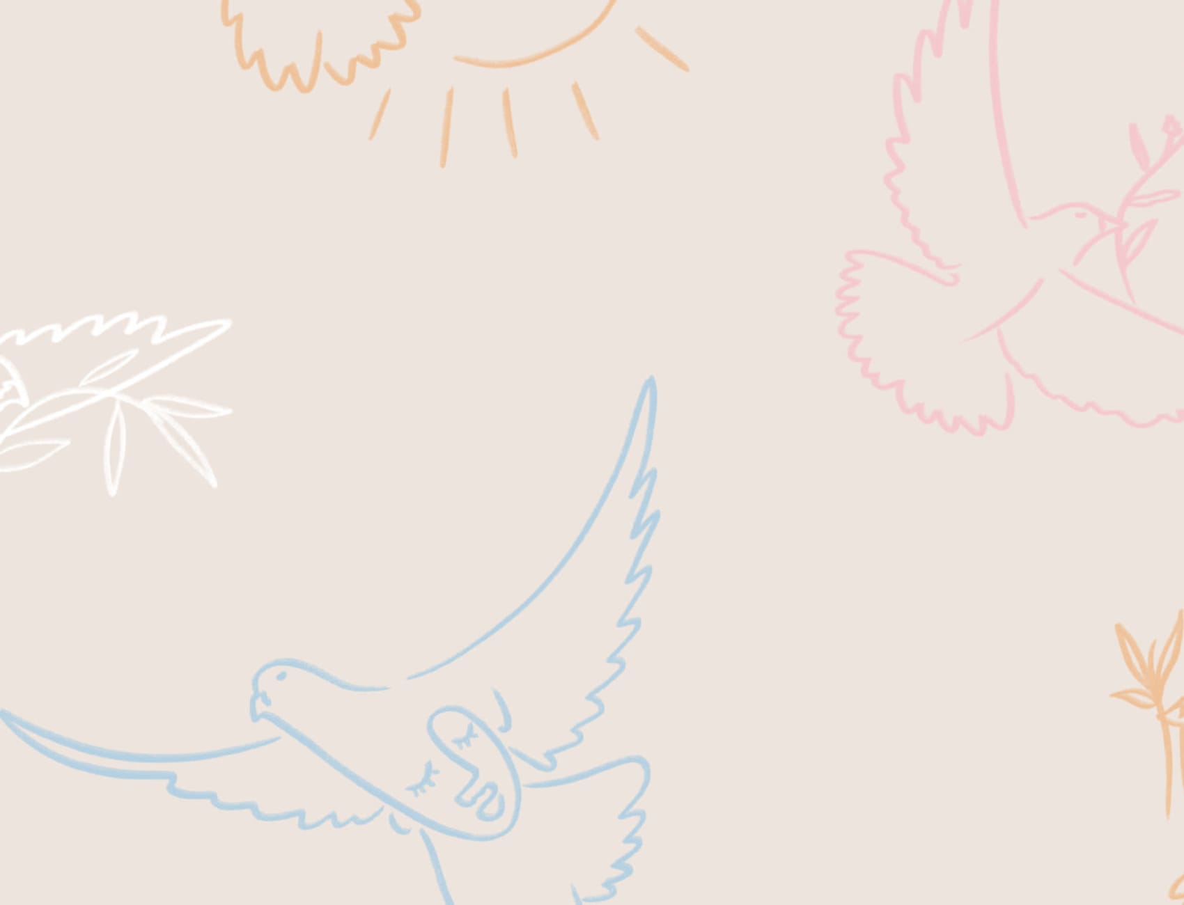 Colorful Dove Wallpaper