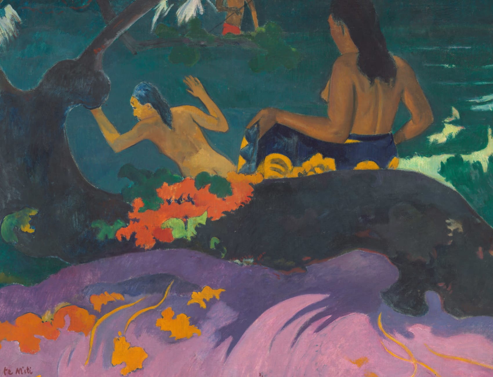 Mural de papel de parede By The Sea by Gauguin