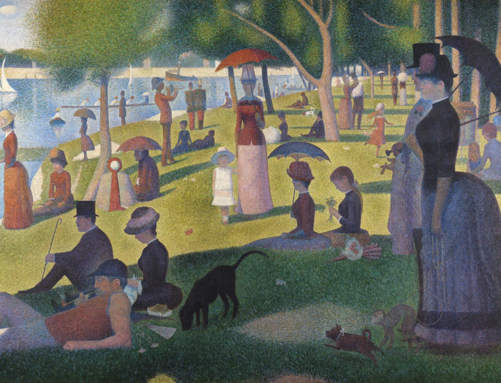 Carta da Parati Una Domenica Pomeriggio sull’Isola della Grande-Jatte di Seurat