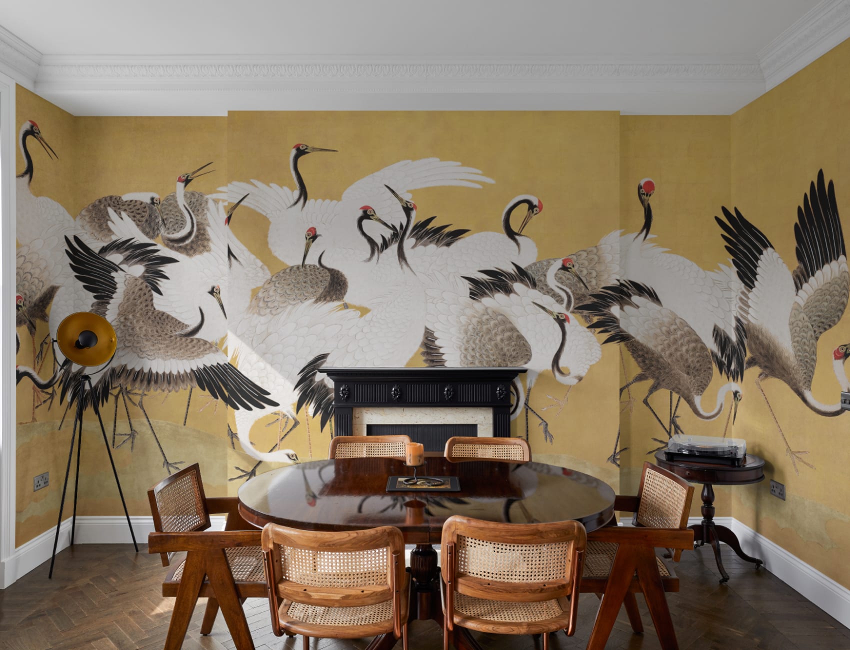 Flock of Cranes by Ishida Yūtei Wall Mural