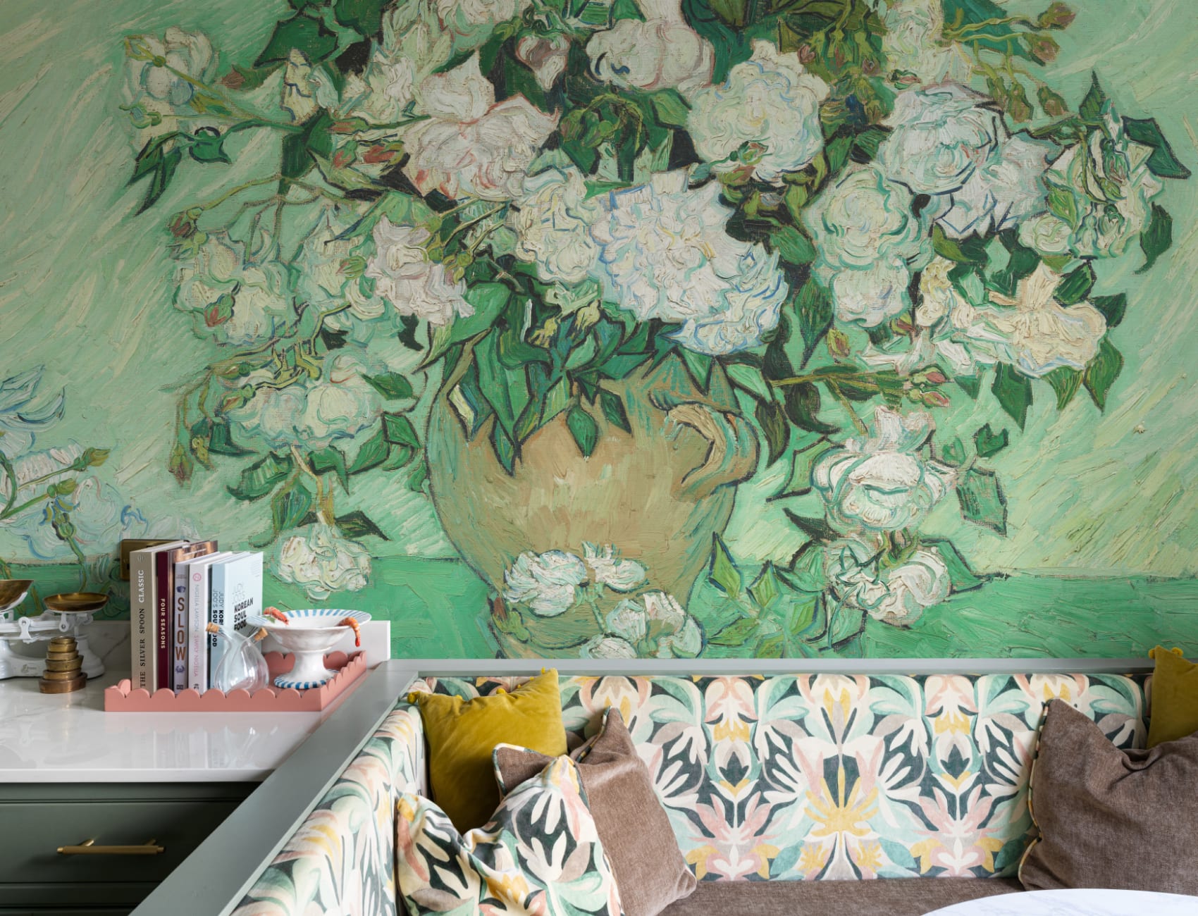 Roses by Vincent Van Gogh Wall Mural