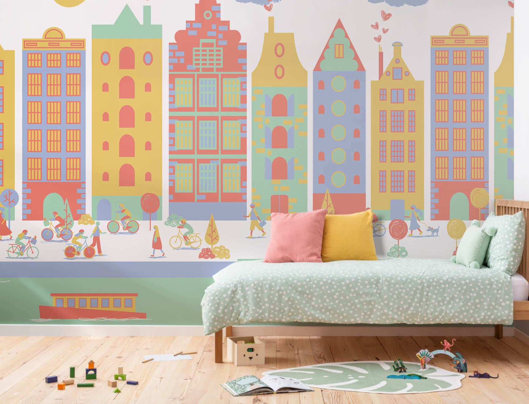 Amsterdam City Living Wallpaper Mural