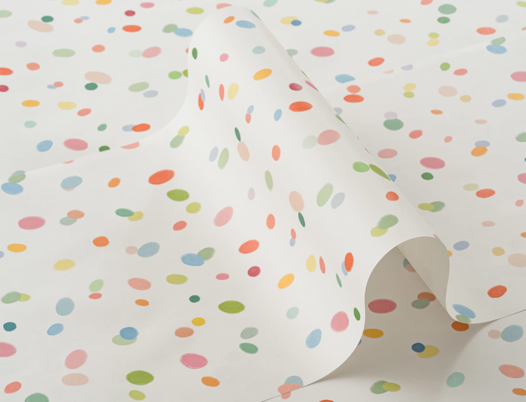 Håndtegnet Pastell Multicolor Spots Bakgrunn