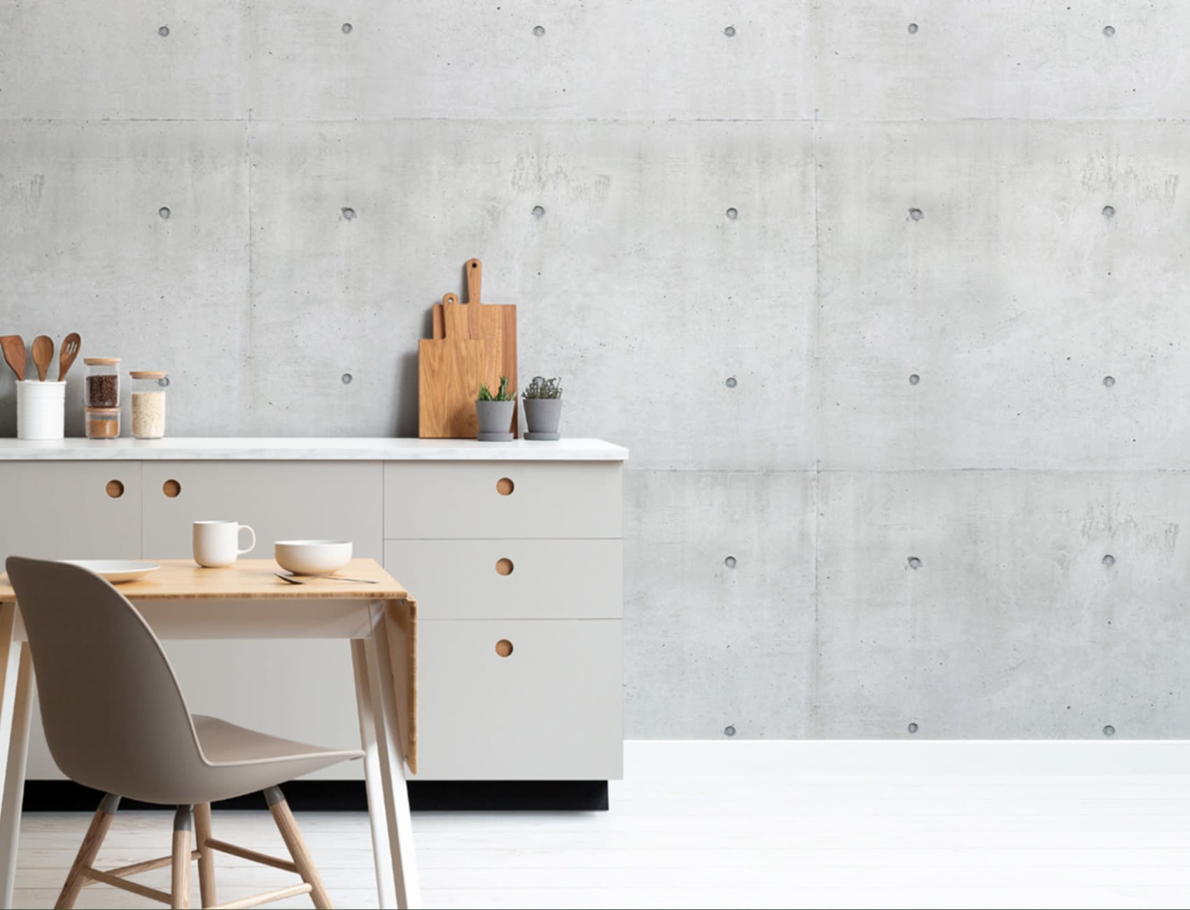 Modern Concrete Block Wallpaper Mural