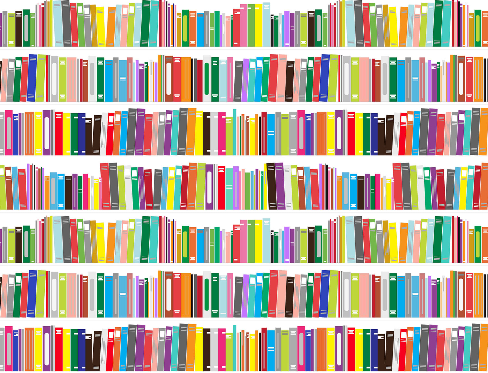 Bright bibliotecă efect Wallpaper Mural
