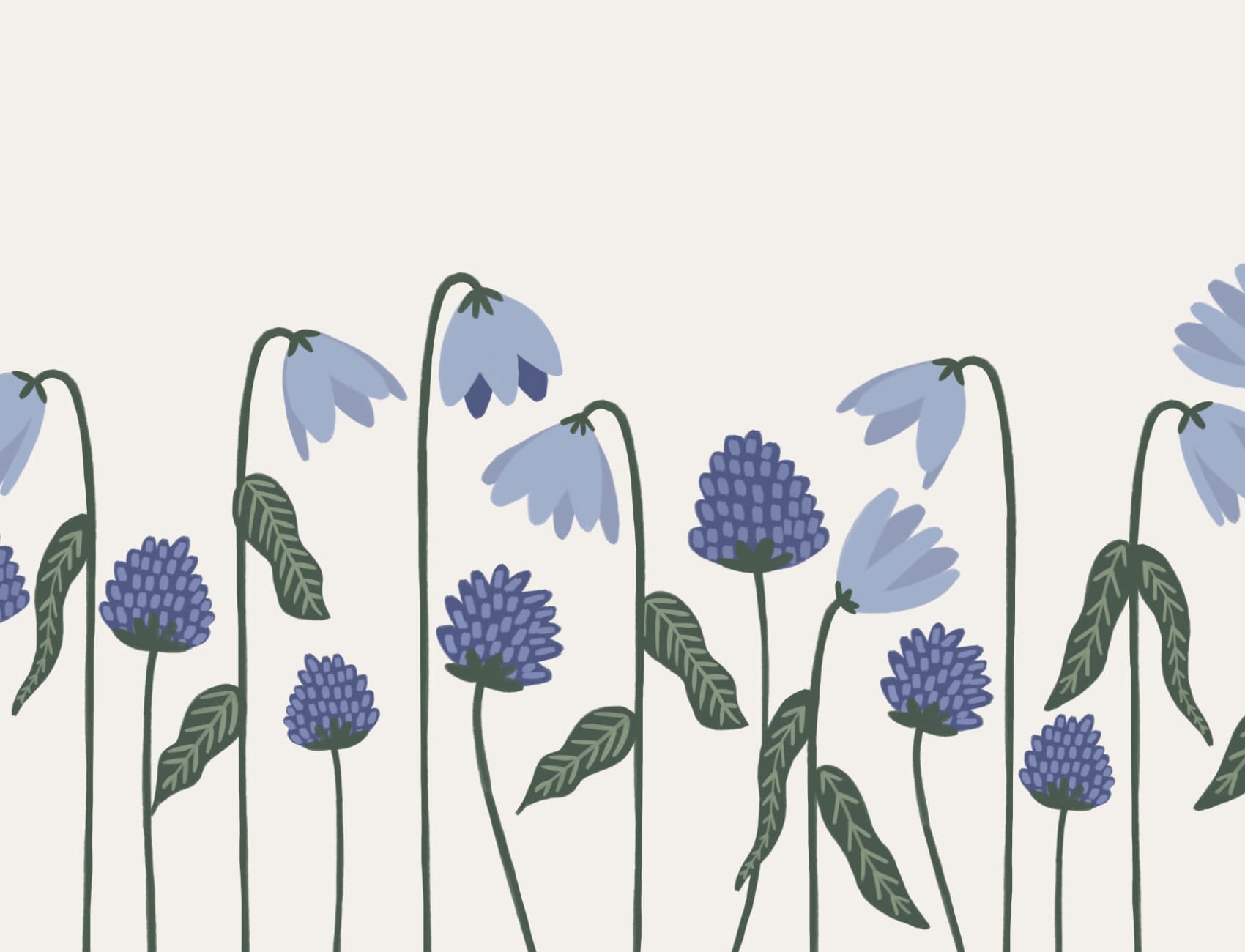 Fototapete Glockenblumen