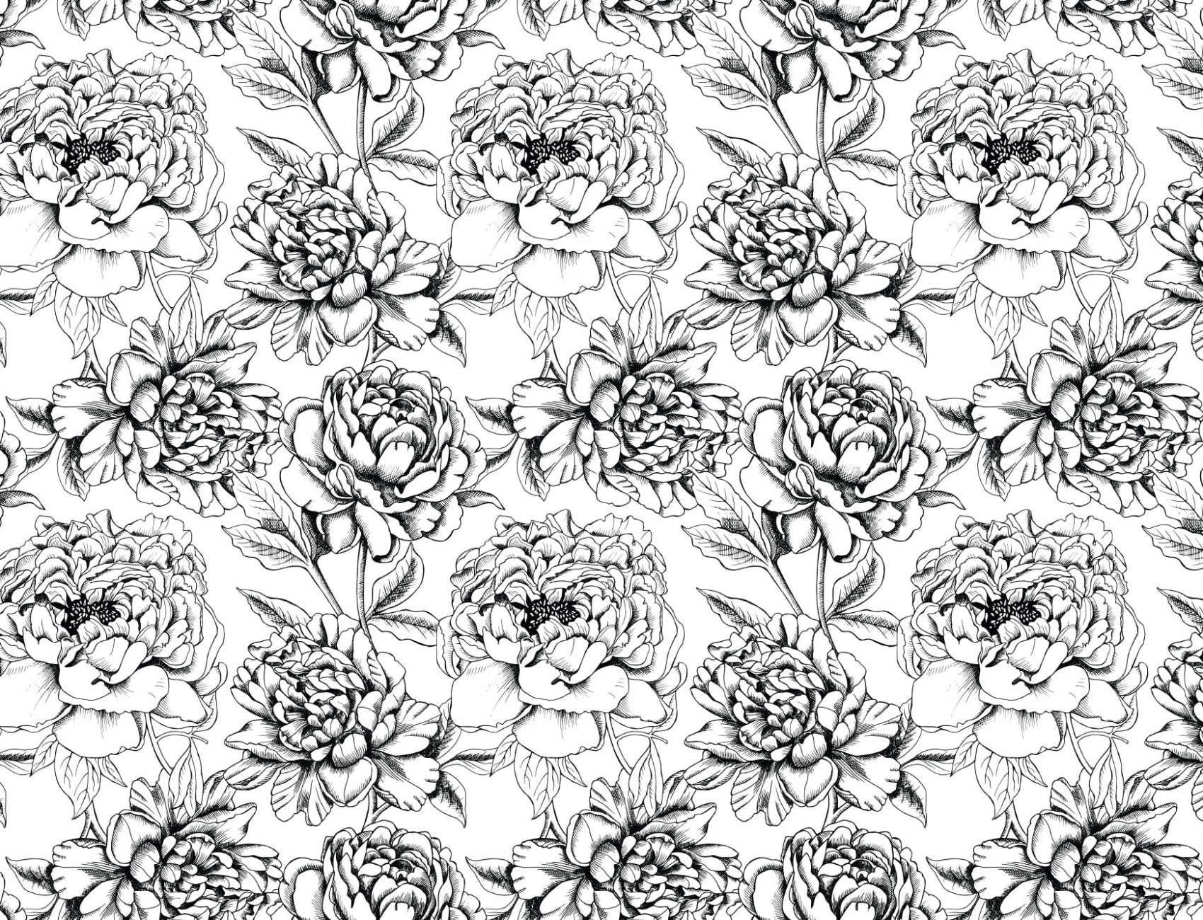 Ilustrowany kwiatowy kolor w tapecie ściennej