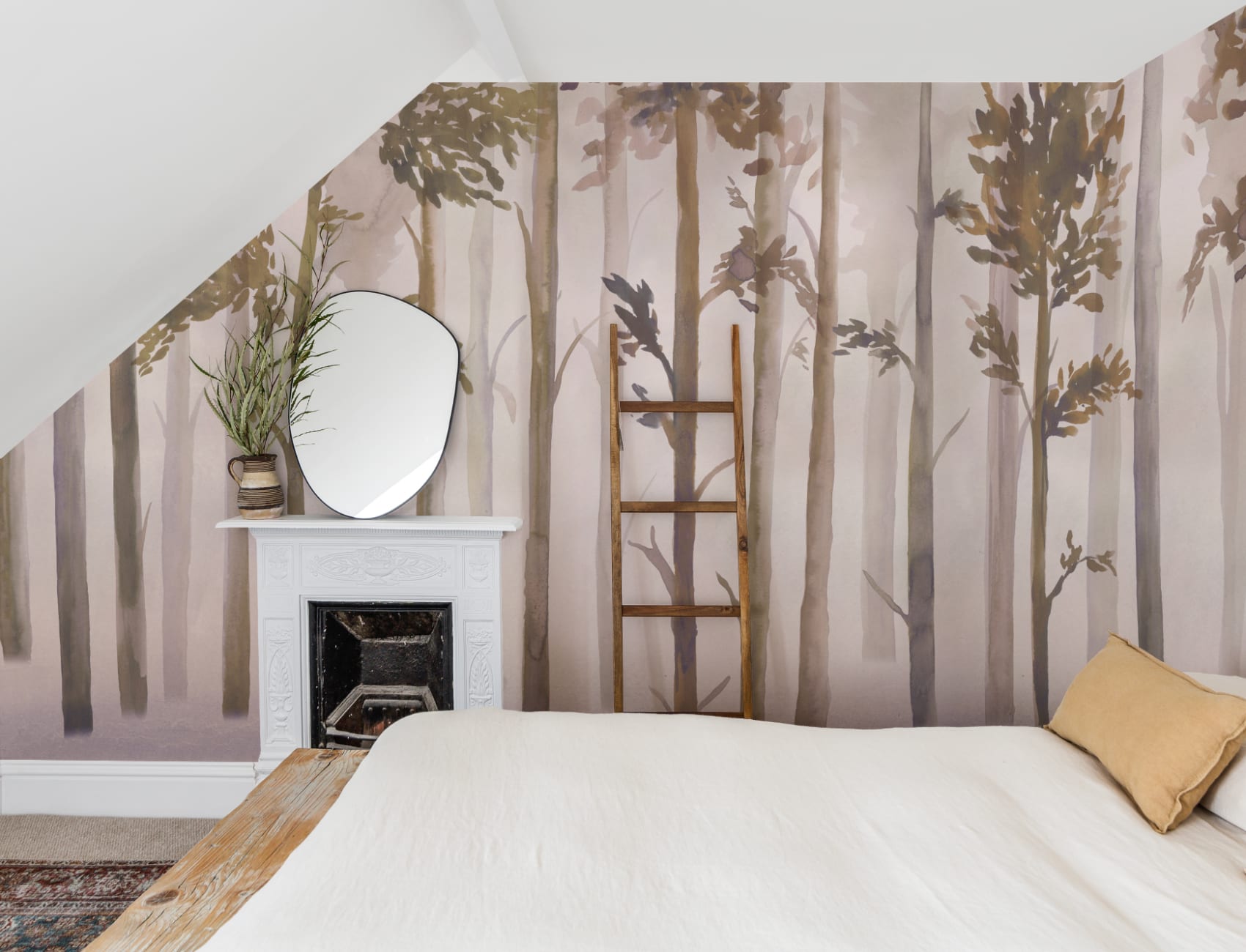 Mystic Watercolor Forest Wallpaper Mural
