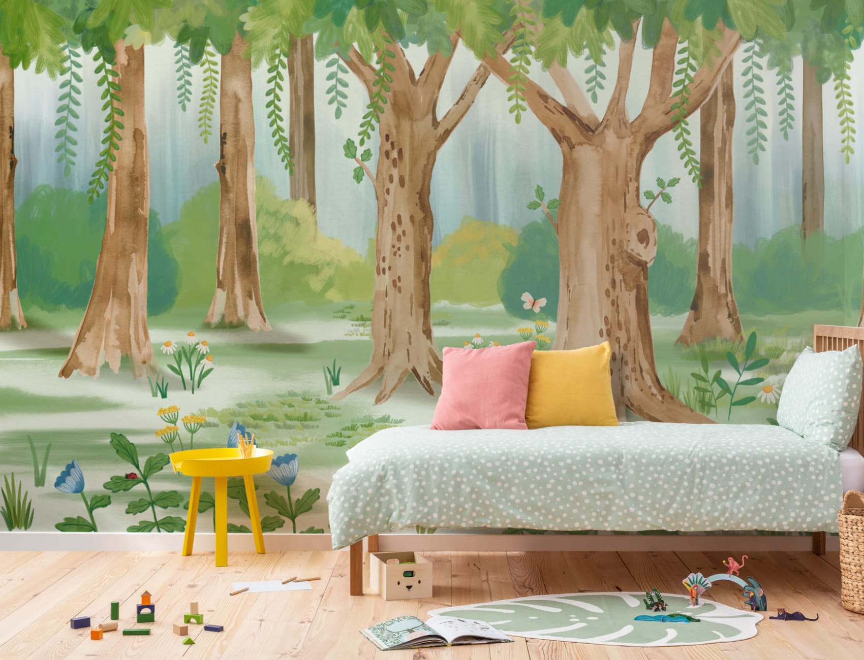 Fuzzlehog pădure de perete Mural
