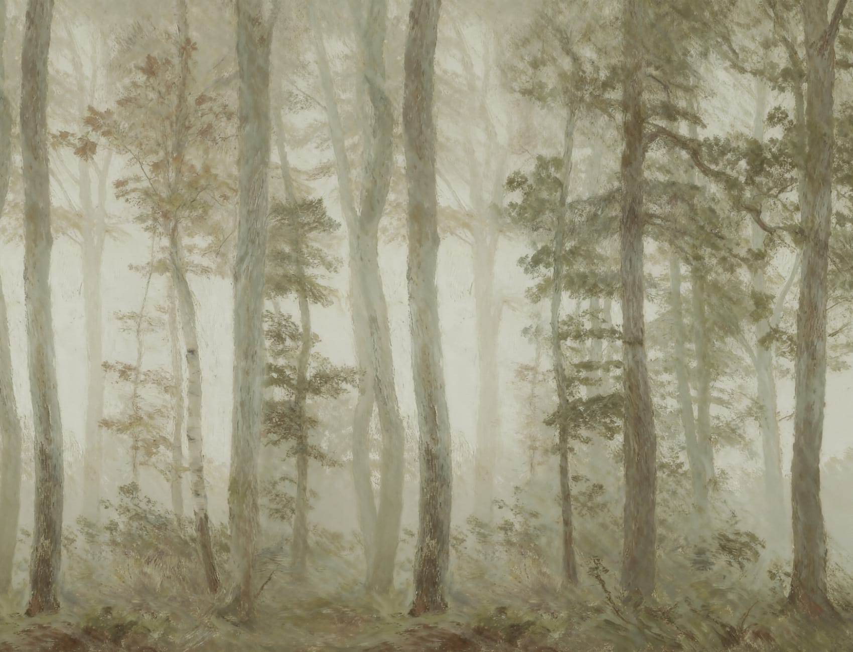 Fototapeta Green Forest Tranquil Nature zapewniająca spokój ducha