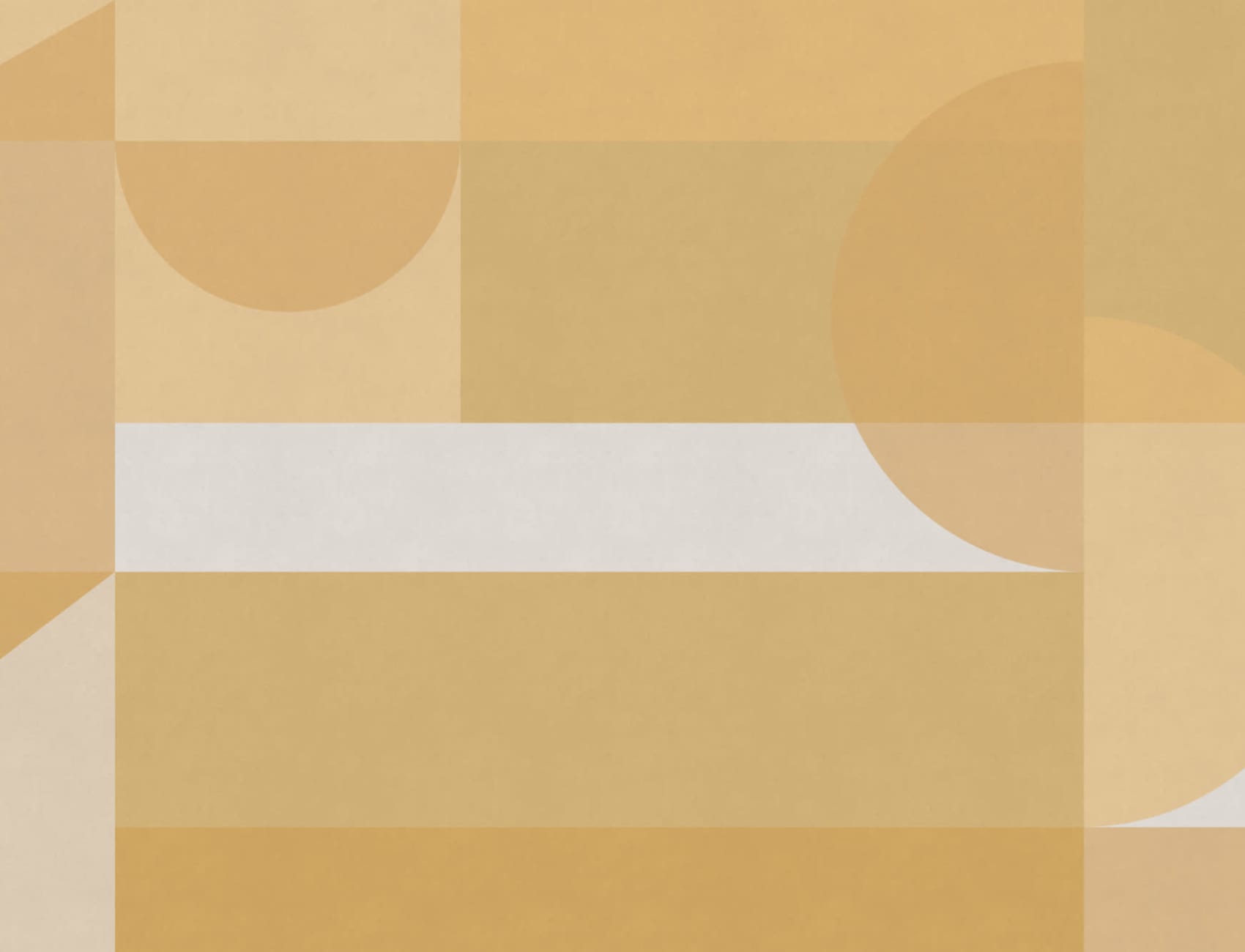 Żółte geometryczne kształty Nowoczesna fototapeta Bauhaus