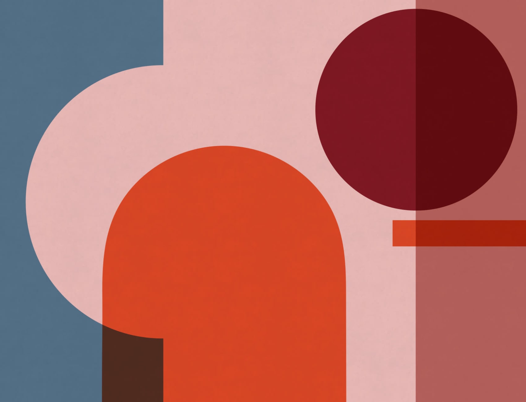Kleurrijke Geometrische Vormen Modern Bauhaus Behang Muurschildering