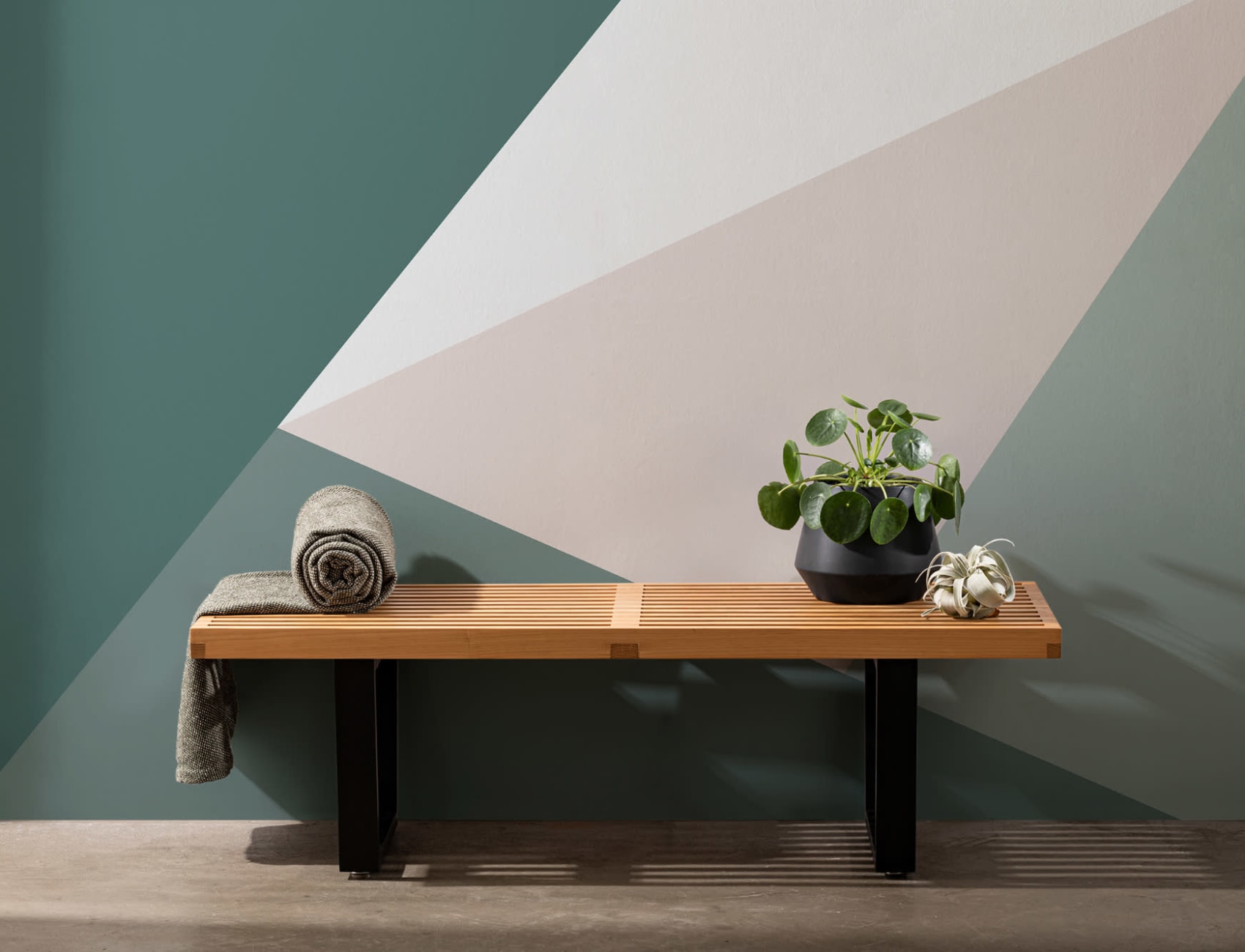 Verde Oversized Geometric Wallpaper Mural