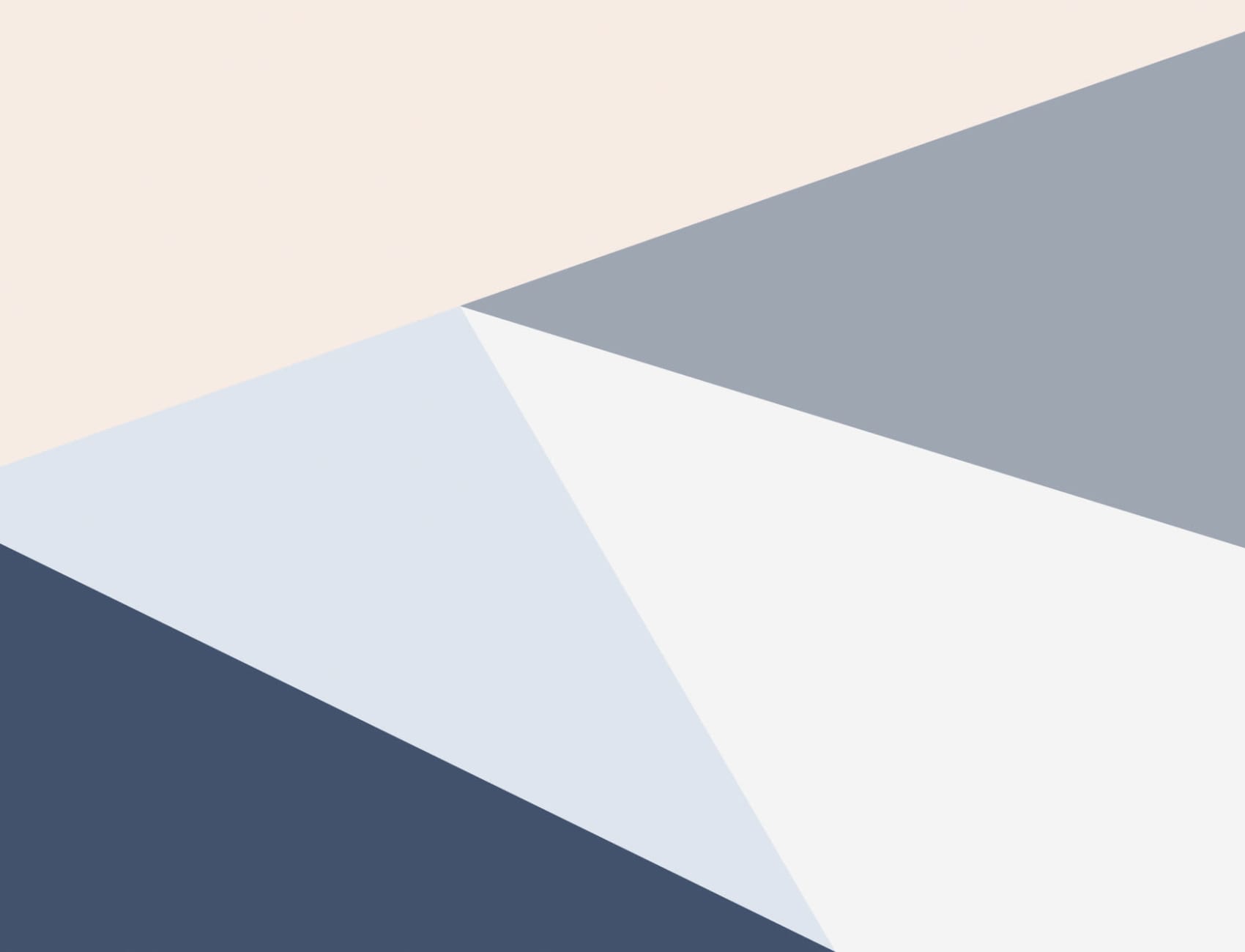 Blue Oversized Geometric Wallpaper Mural