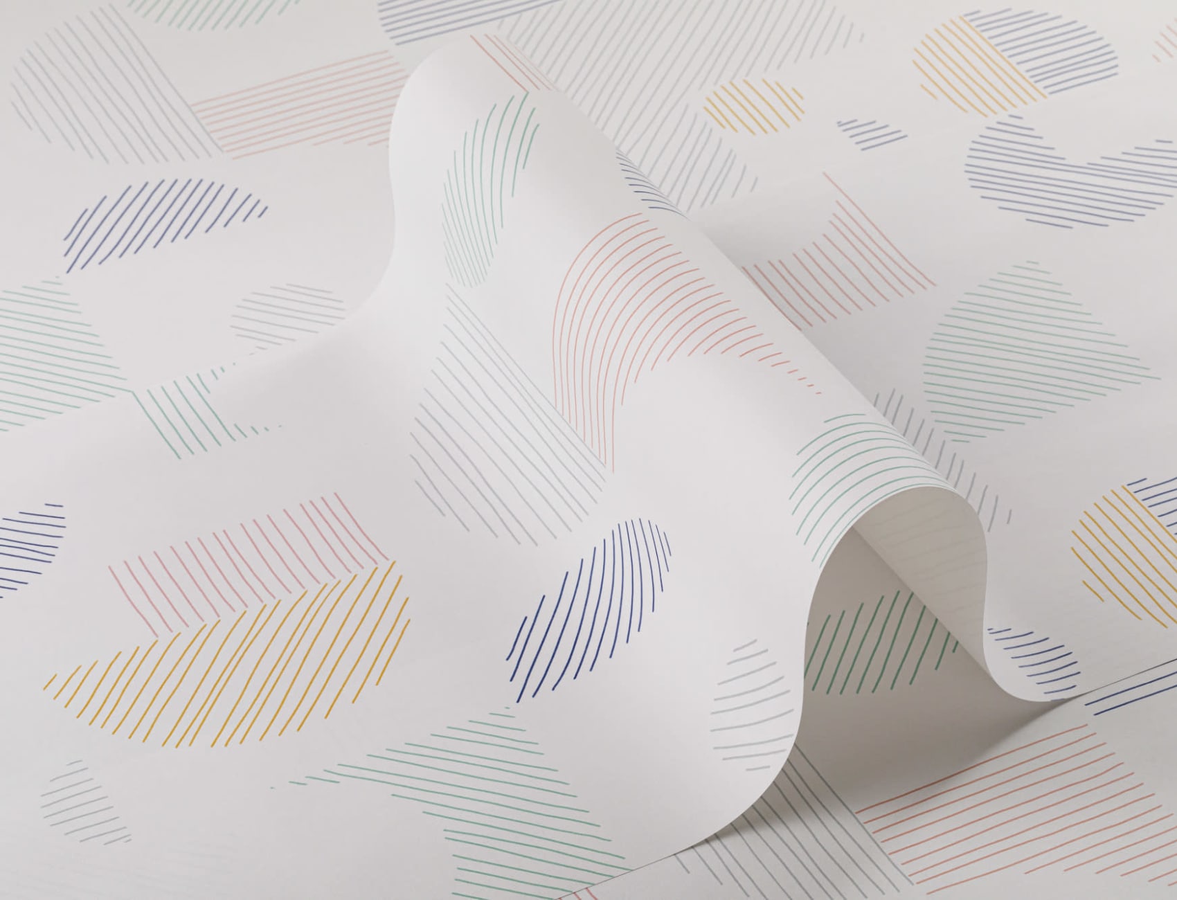 Pastell abstrakte geometriske linjer tapet