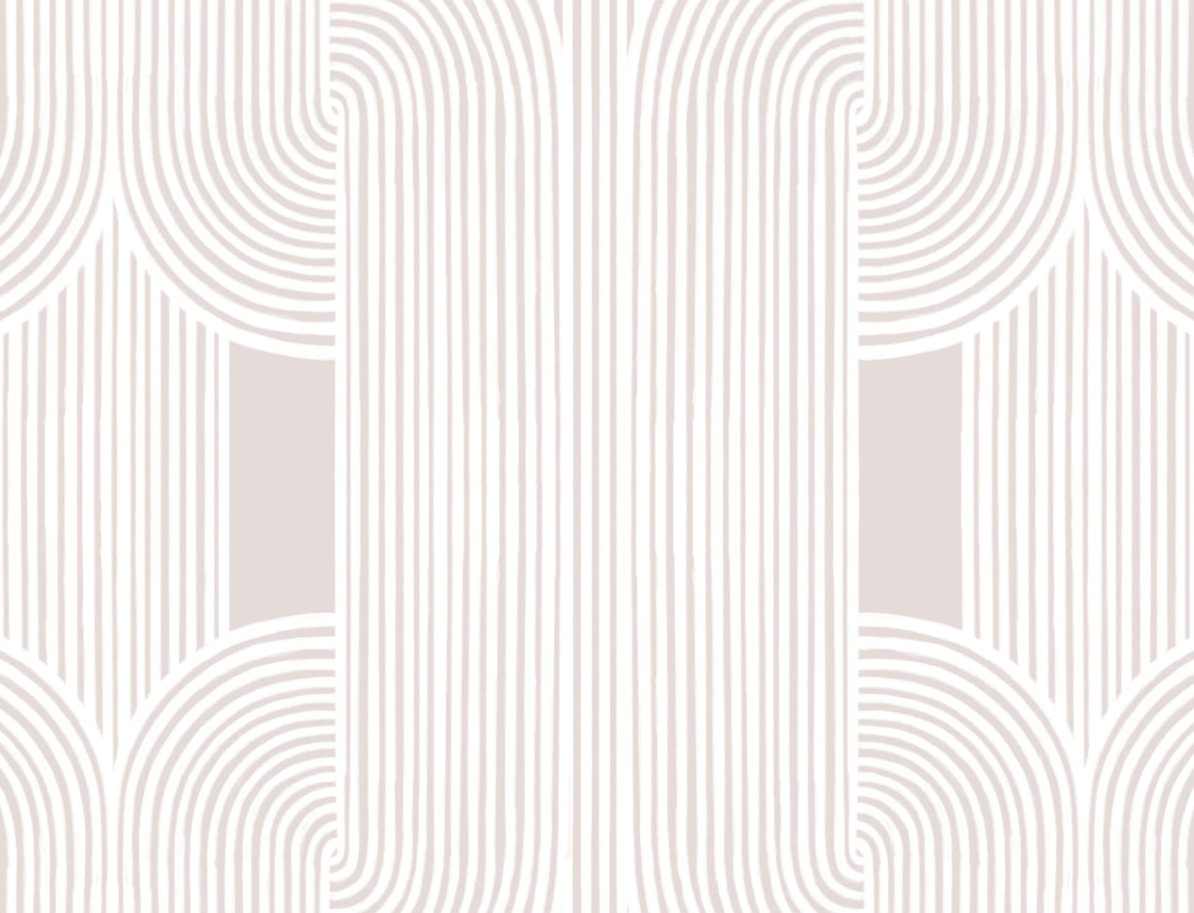 Neutral Calming Lines and Curves Repeat Pattern Wallpaper