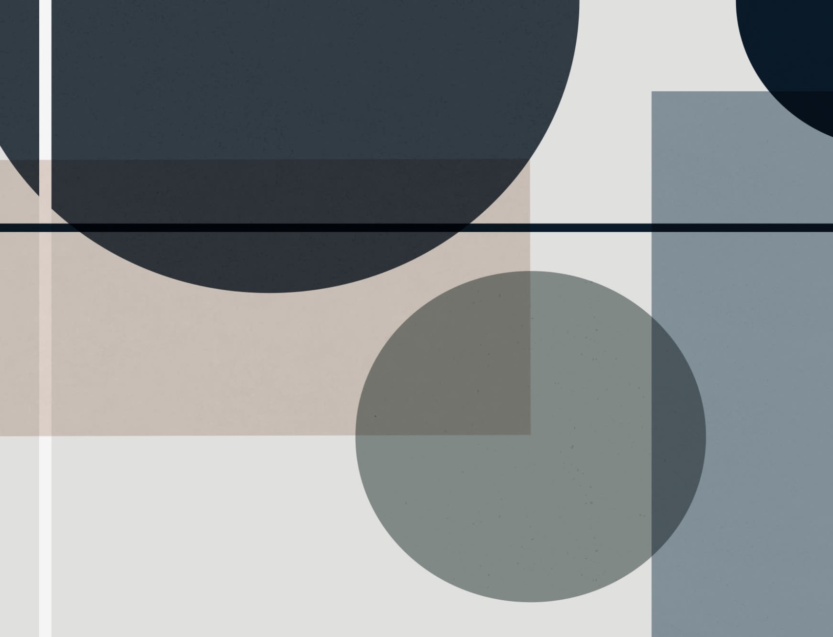 Midt århundre moderne abstrakt geometrisk fototapet