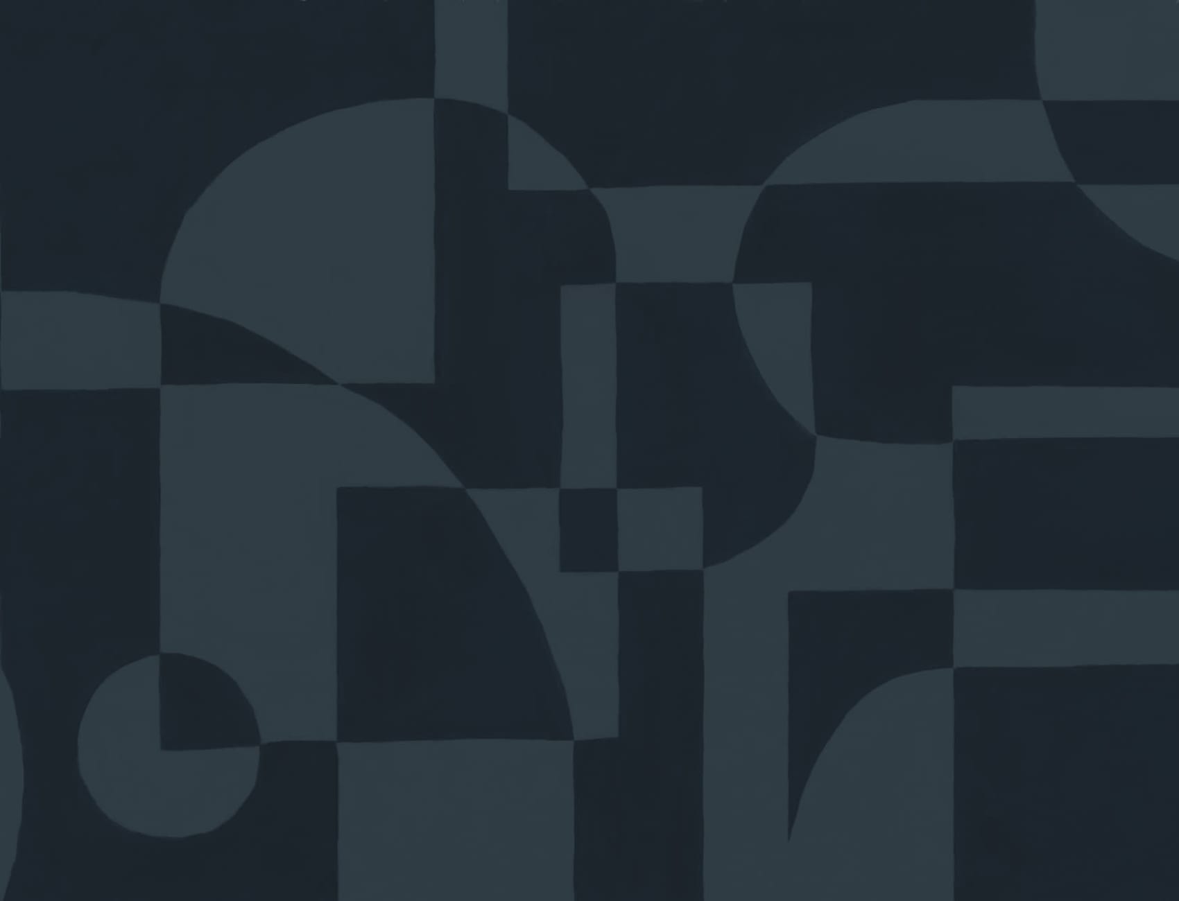 Navy Blue Scandinavian Abstract Geometric Mural